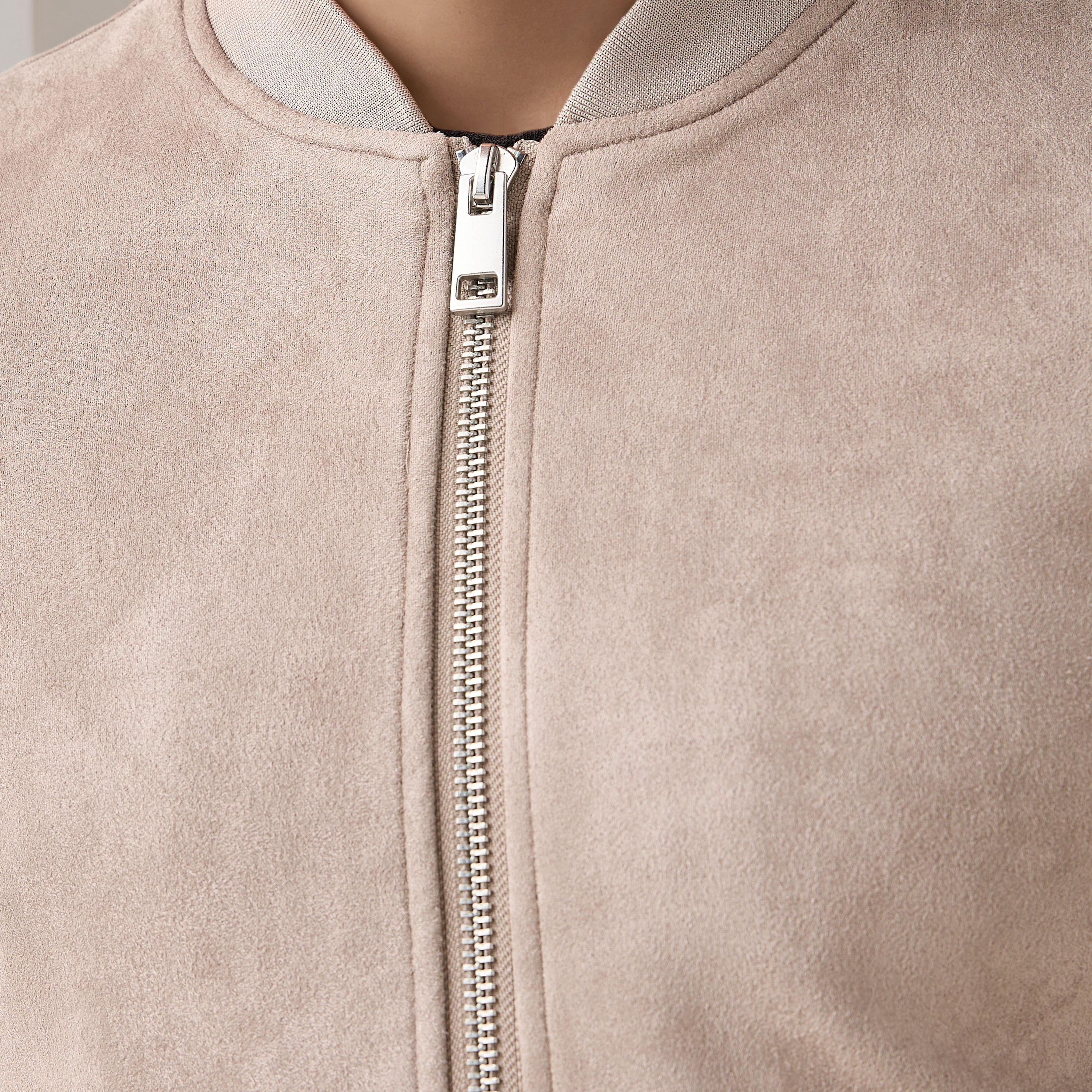 Men Regular Fit Mandarin Collar Bomber Jacket-men-clothing-jacketsandblazers-jackets-image-4