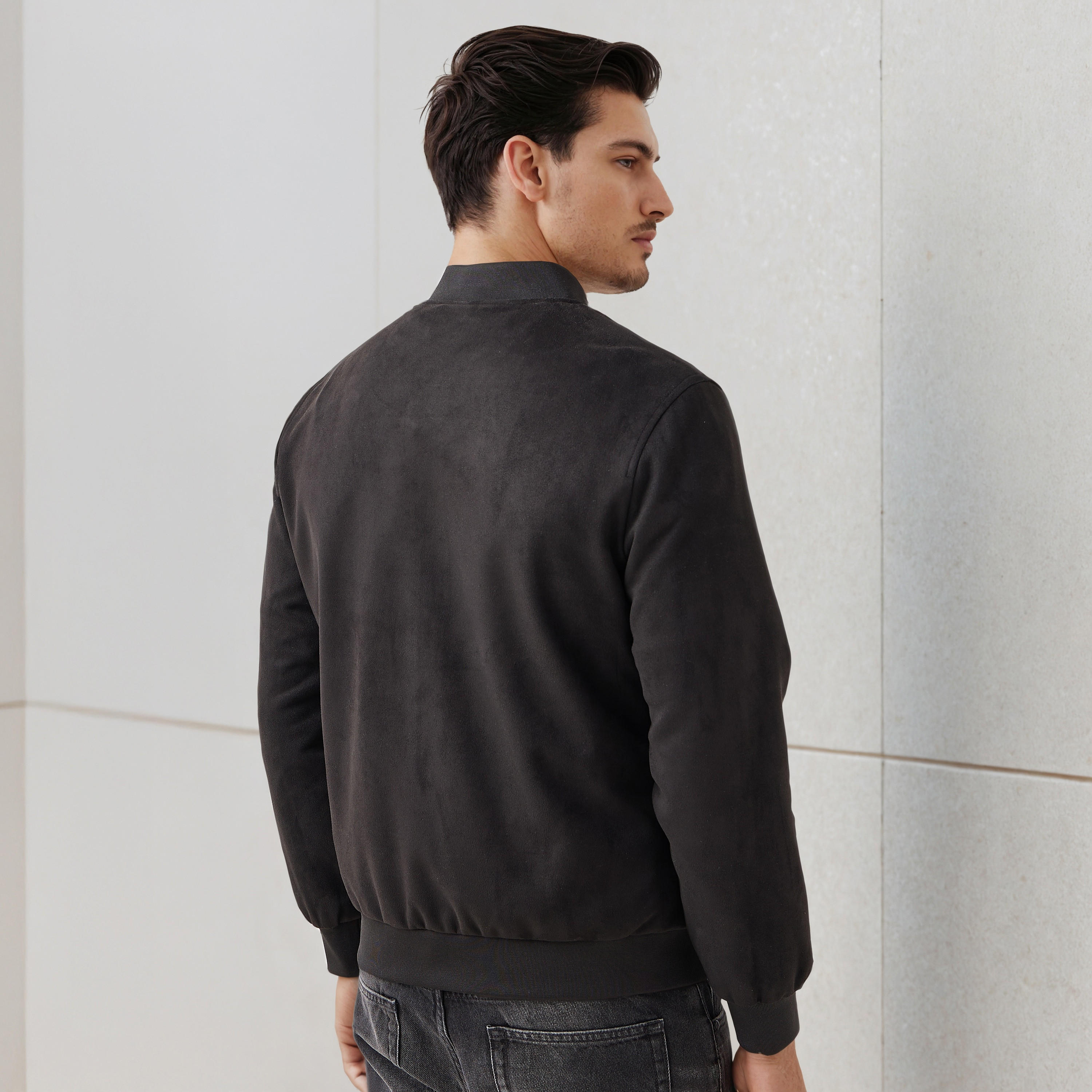 Men Regular Fit Mandarin Collar Bomber Jacket-men-clothing-jacketsandblazers-jackets-image-3