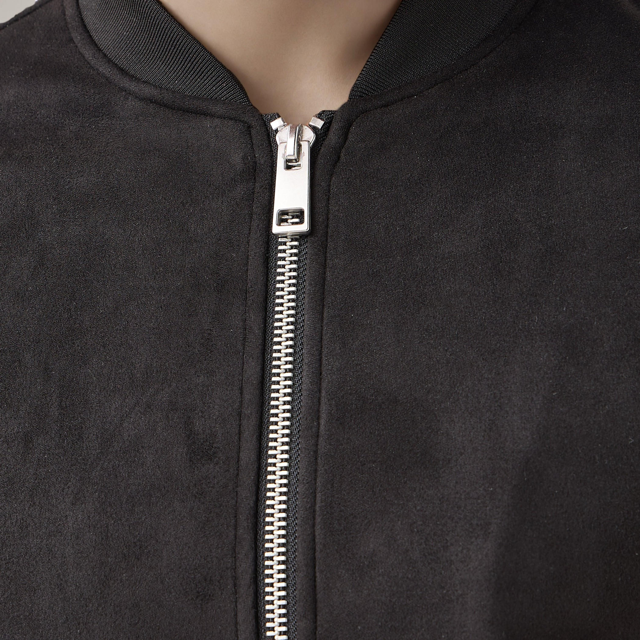 جاكيت بومبر بقصة عادية وياقة ماندارين للرجال-men-clothing-jacketsandblazers-jackets-image-1