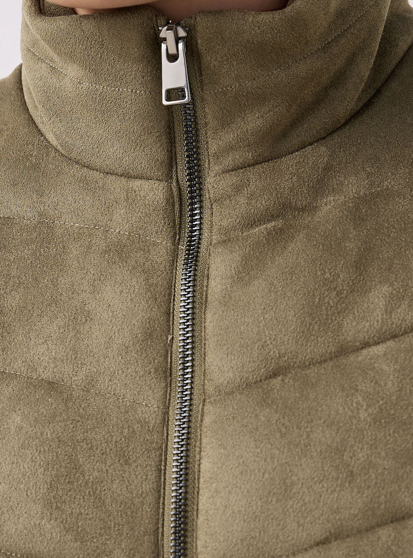 Men Regular Fit Suede High Neck Sleeveless Jacket-men-clothing-jacketsandblazers-jackets-image-4