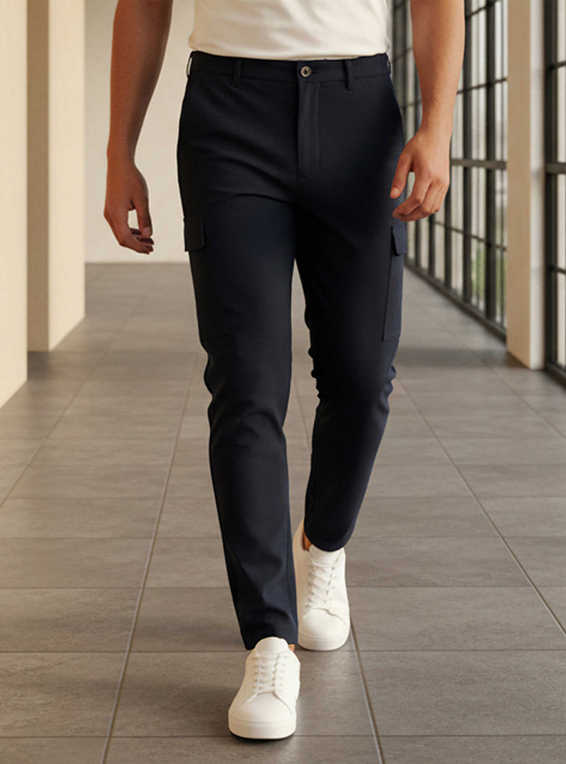 بنطلون رجالي بقصة ضيقة وخصر مرن-men-clothing-trousersandchinos-trousers-image-1