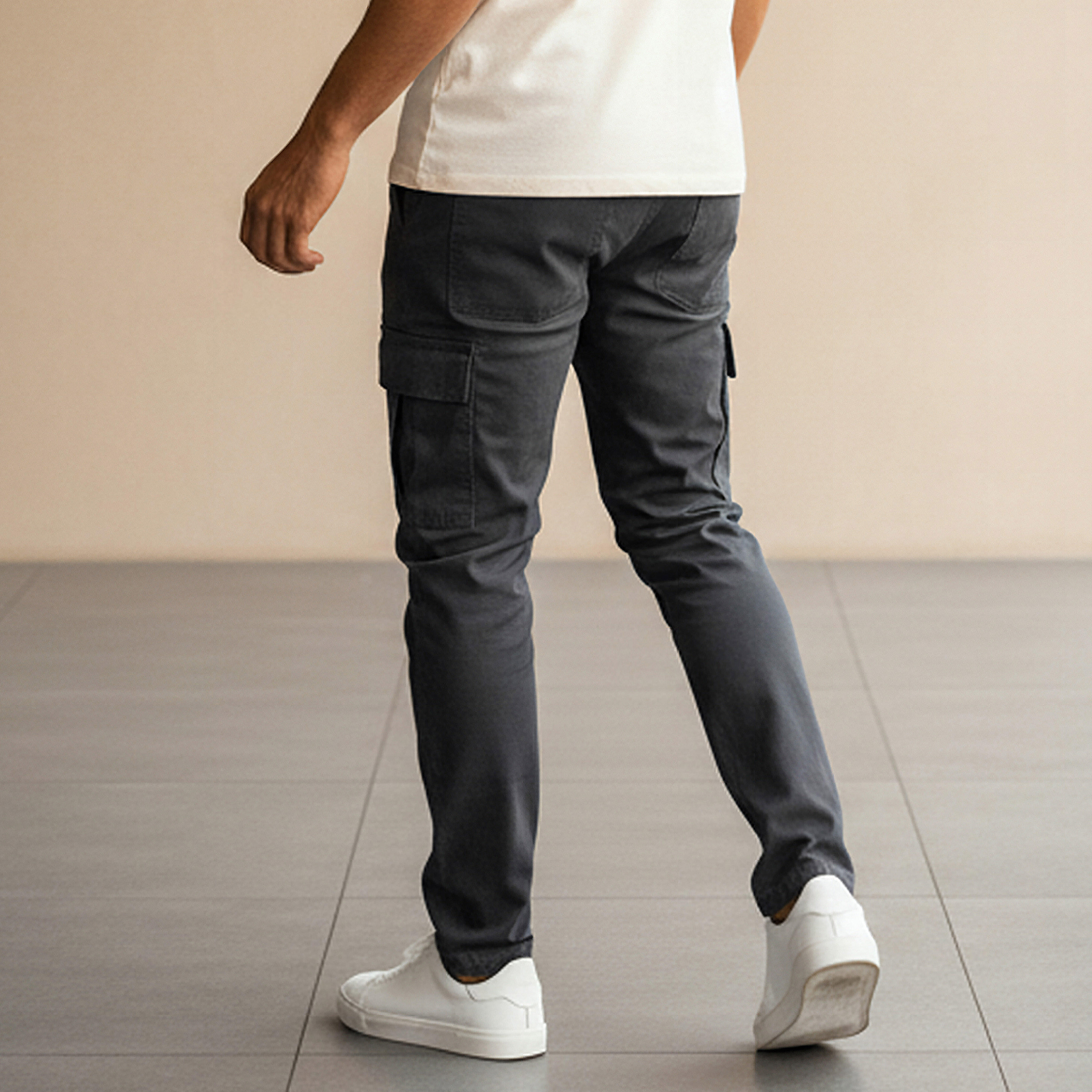 Men Slim Fit Flexi Waist Trousers-men-clothing-bottoms-trousersandchinos-trousers-image-3