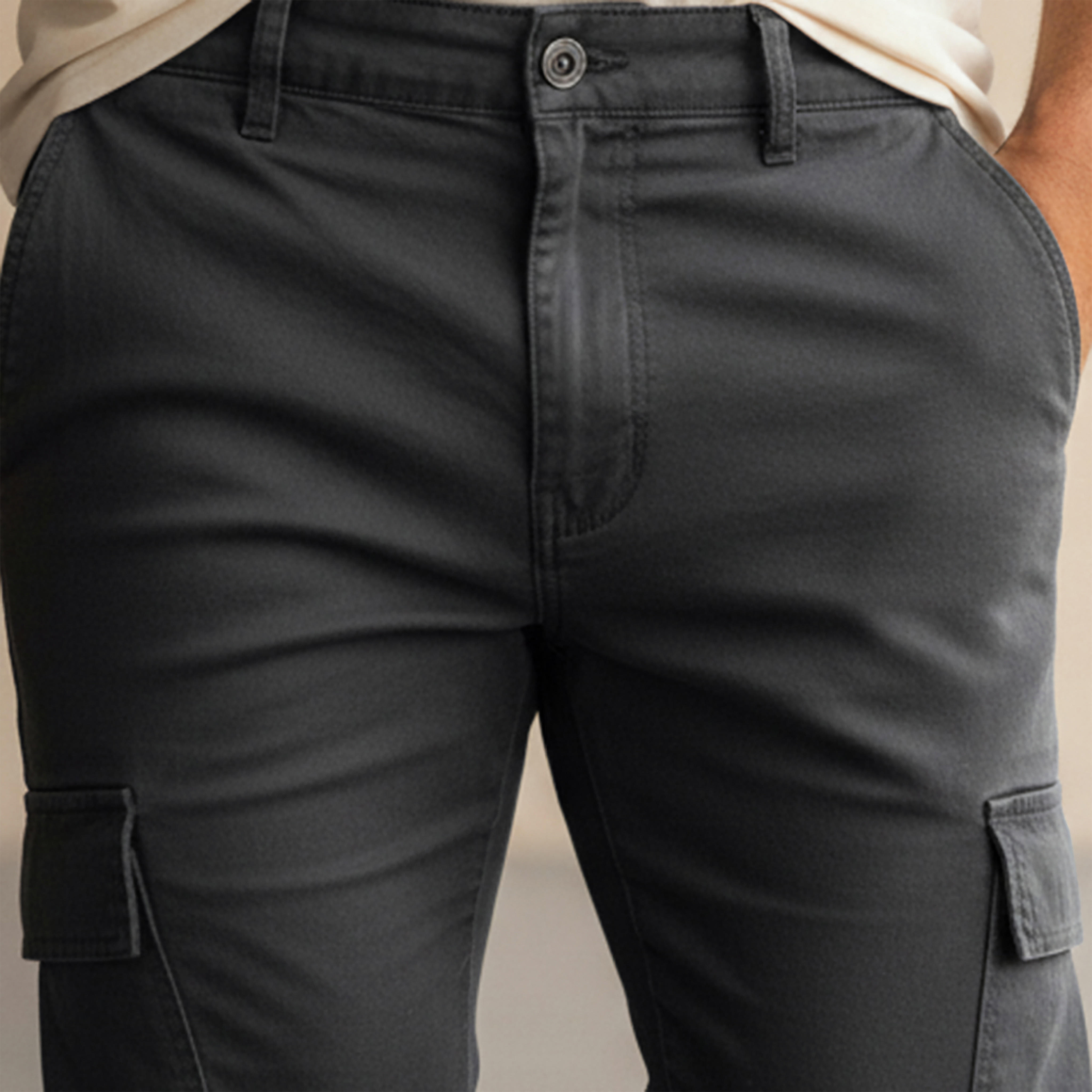 Men Slim Fit Flexi Waist Trousers-men-clothing-bottoms-trousersandchinos-trousers-image-4