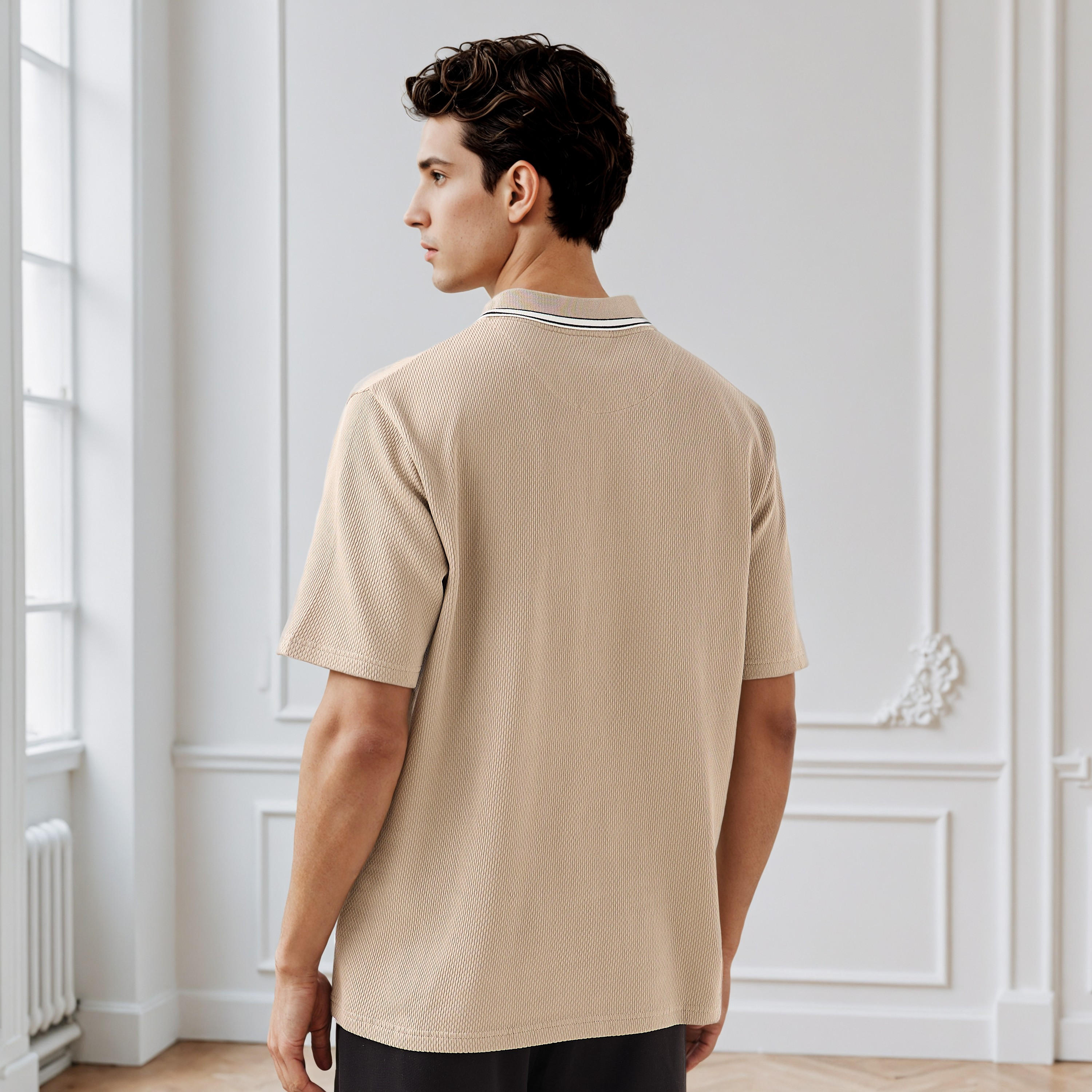 Regular Fit Jacquard Textured Shirt-men-clothing-shirts-image-2