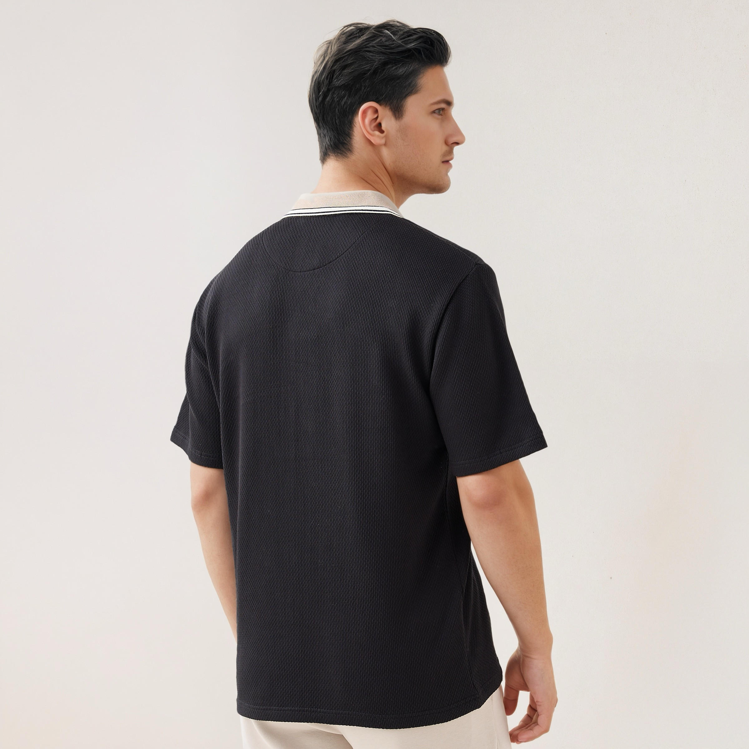 Regular Fit Jacquard Textured Shirt-men-clothing-shirts-image-3