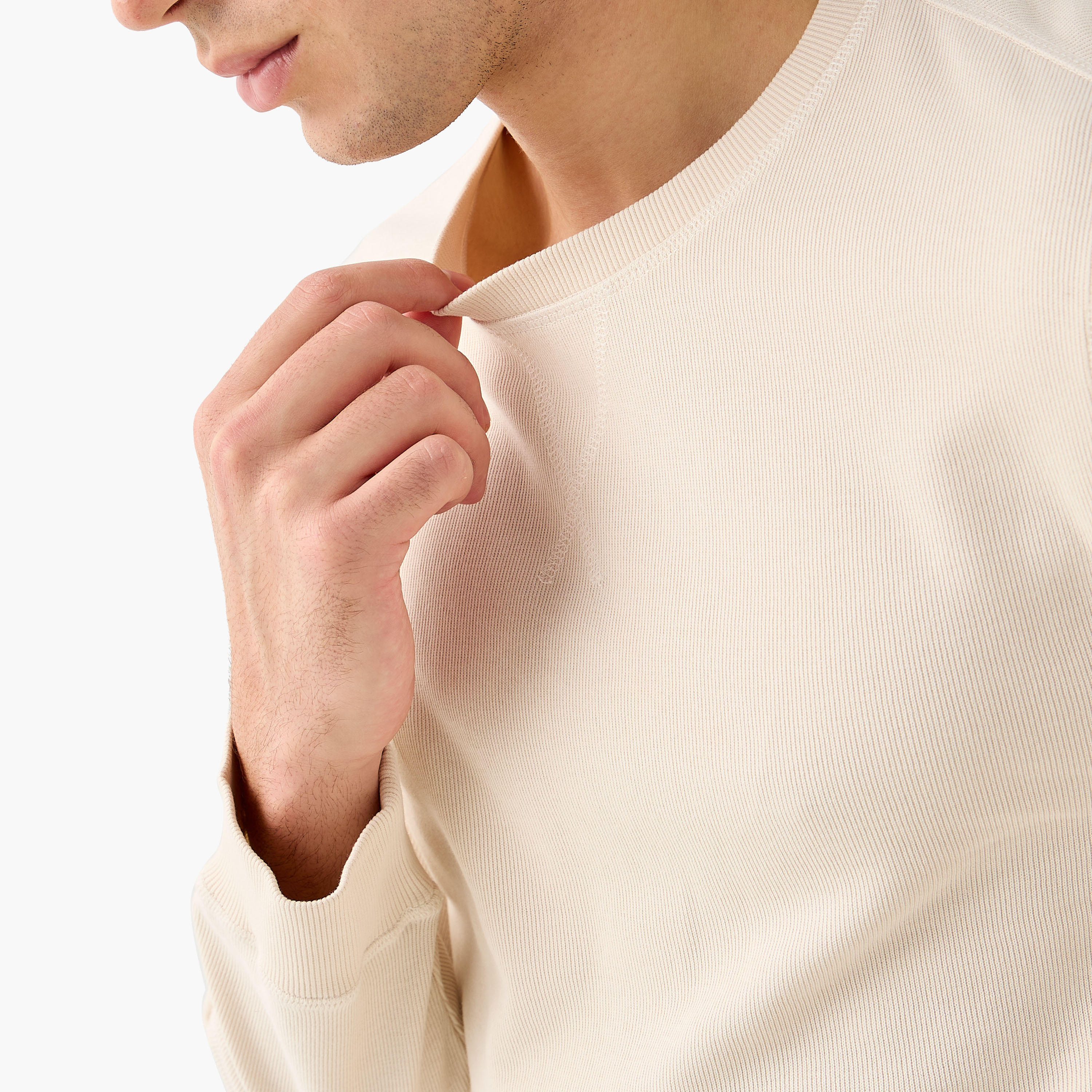 Fine Ribbed Sweatshirt-men-winterwear-hoodiesandsweatshirts-image-5