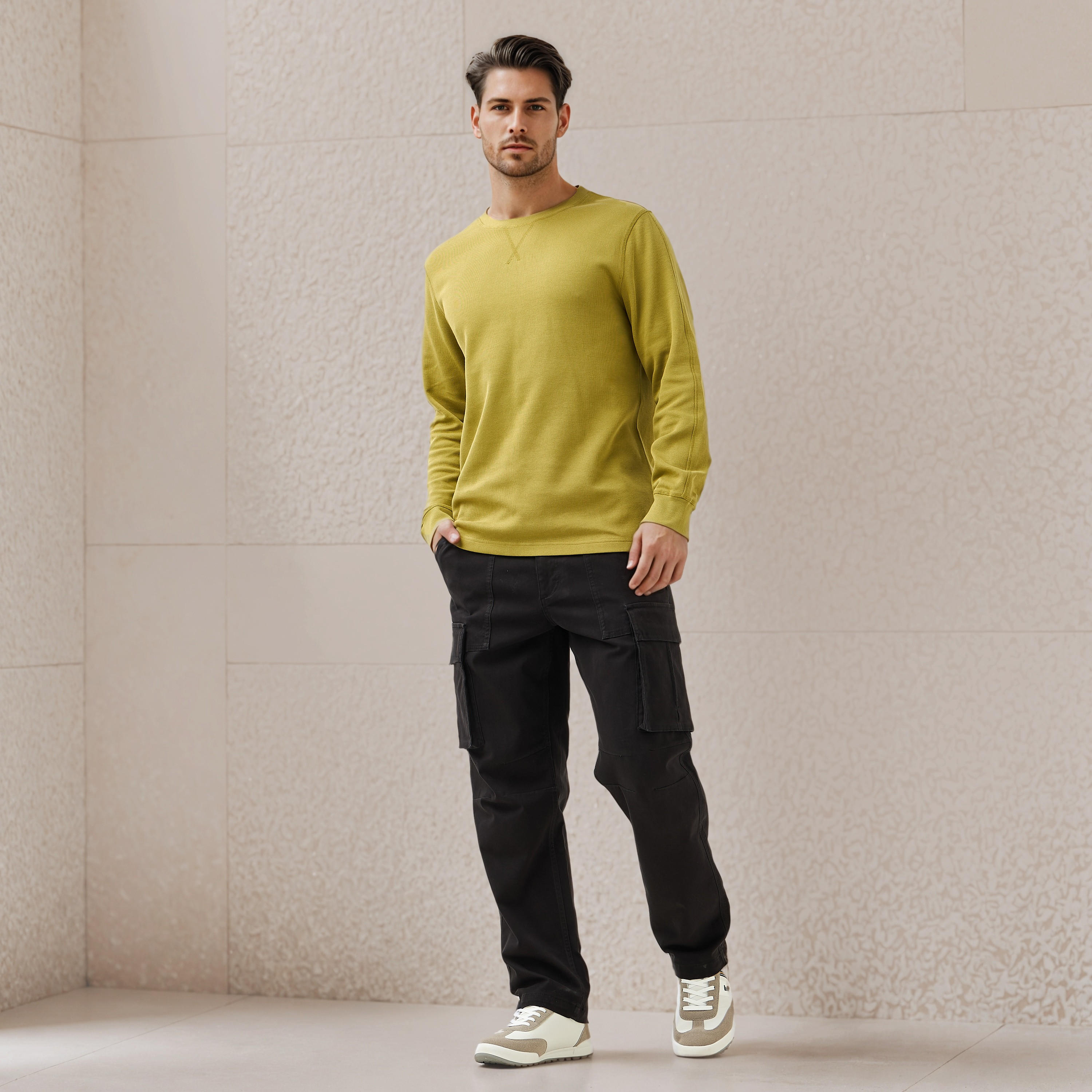Fine Ribbed Sweatshirt-men-winterwear-hoodiesandsweatshirts-image-2