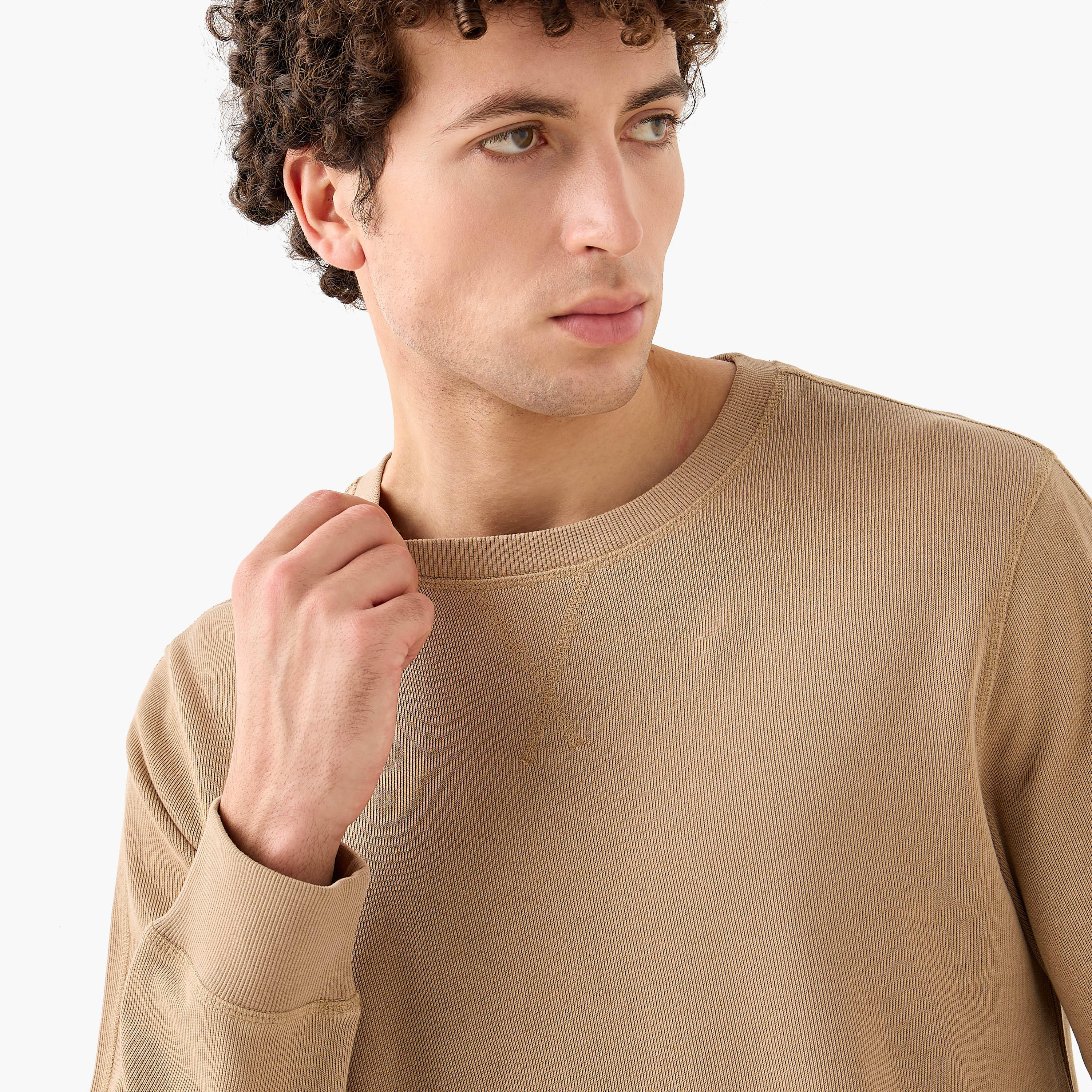 Fine Ribbed Sweatshirt-men-winterwear-hoodiesandsweatshirts-image-5