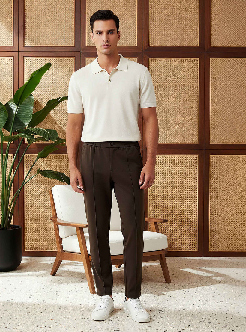 بنطلون رجالي من مزيج الفيسكوز بقصّة عادية وخصر مطاطي-men-clothing-bottoms-trousersandchinos-trousers-image-2