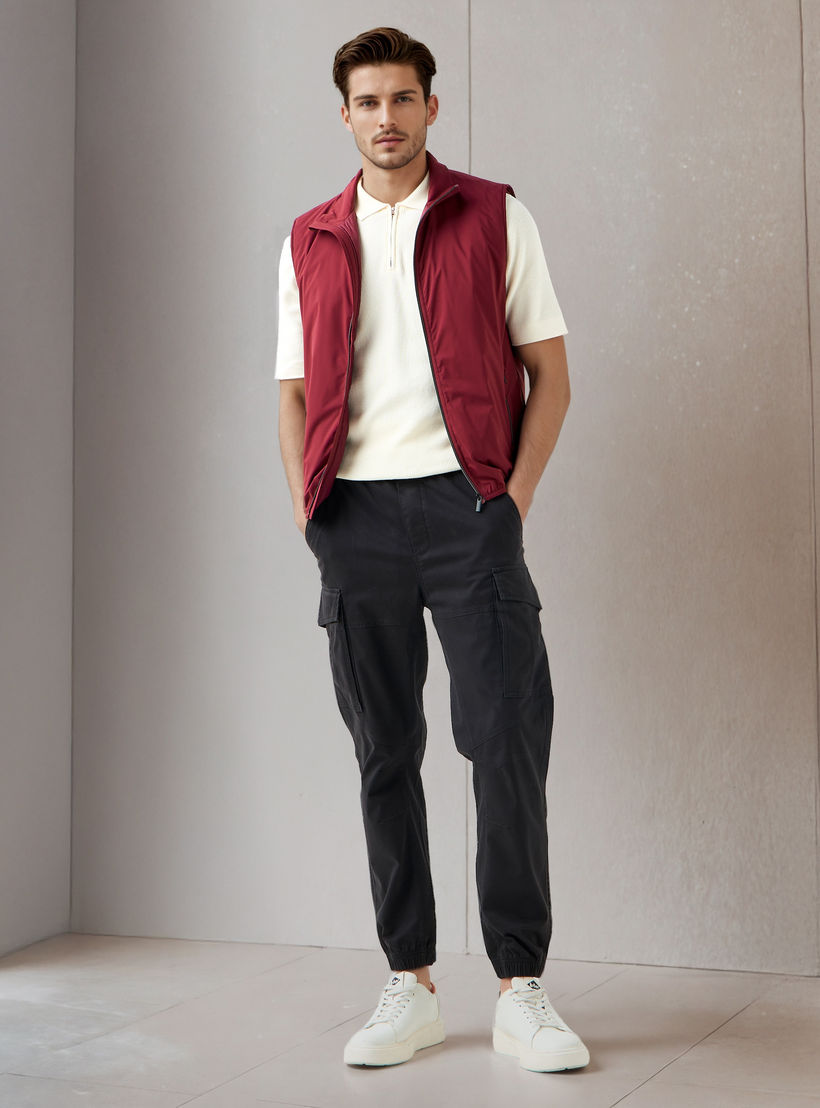 جاكيت جيليه رجالي بياقة عالية وقصة عادية-men-clothing-jacketsandblazers-jackets-image-2