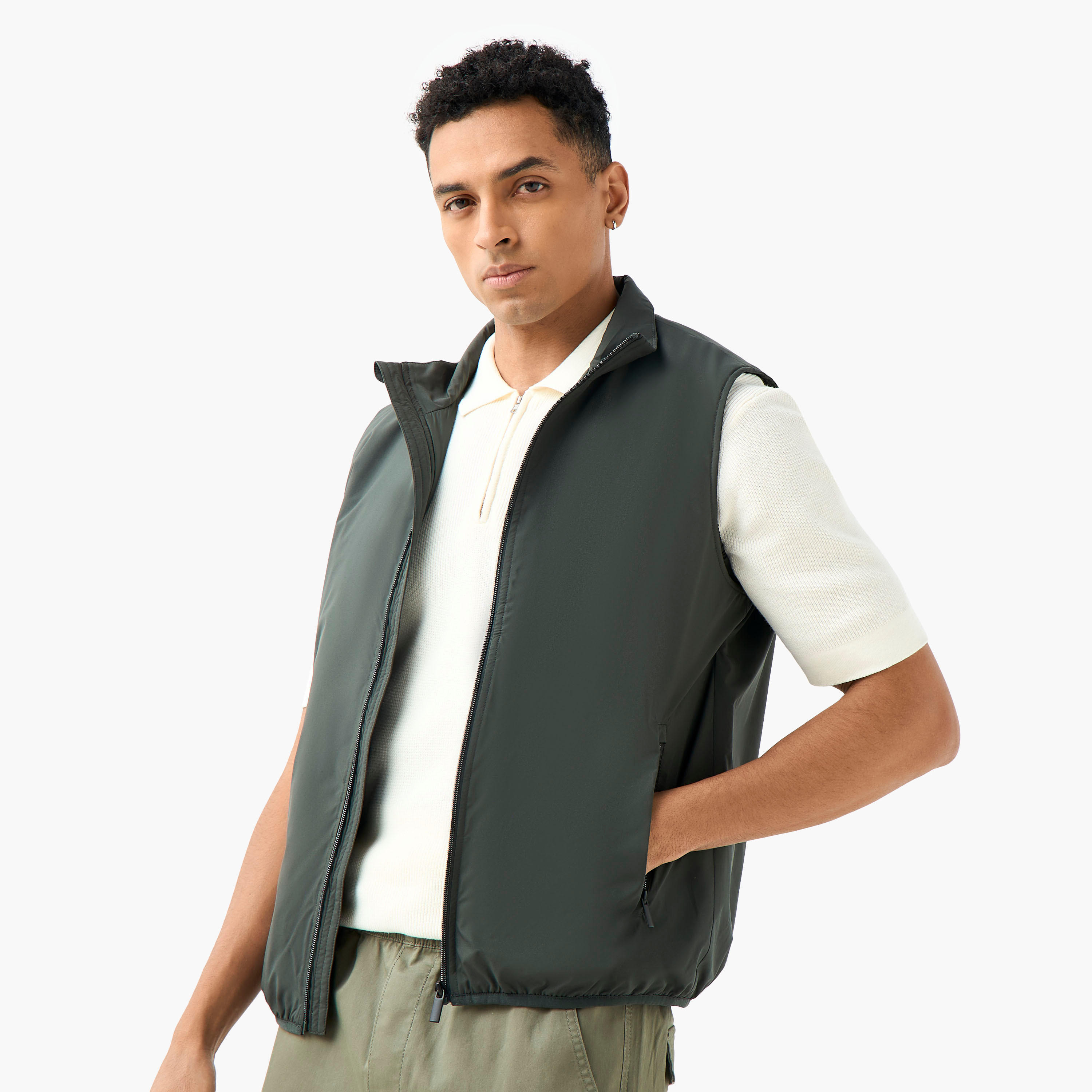 جاكيت جيليه رجالي بياقة عالية وقصة عادية-men-clothing-jacketsandblazers-jackets-image-6