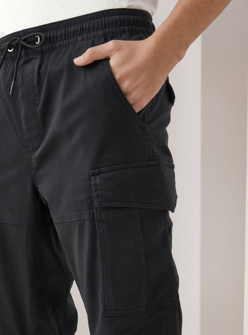 Men Slim Fit Cargo Flexi Waist Joggers-men-clothing-bottoms-joggers-image-5