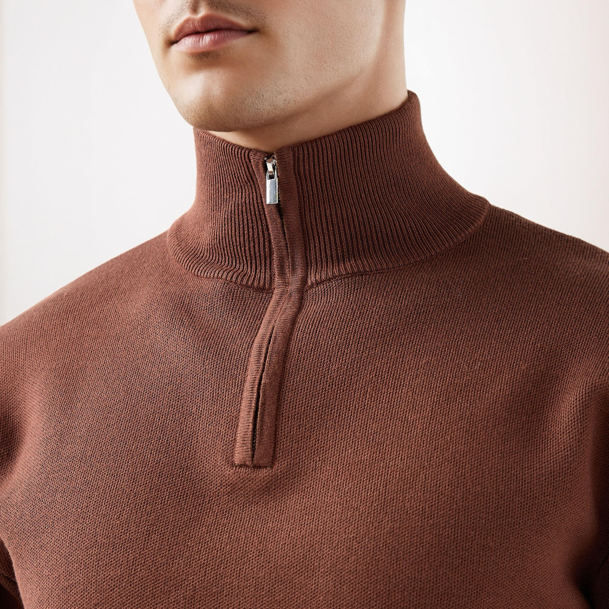 Textured Sweater with Mock Neck-men-clothing-sweatersandpullovers-image-6