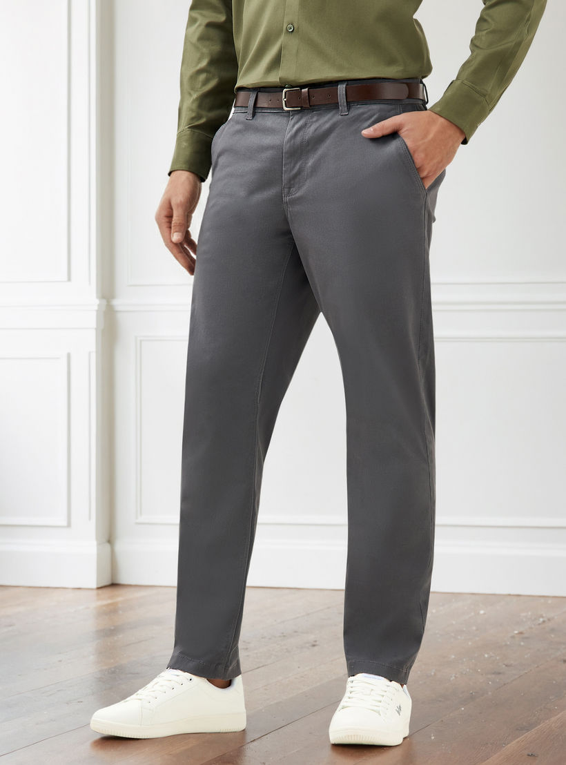 بنطلون تشينو بقصّة سليم وجيوب وحزام-men-clothing-bottoms-trousersandchinos-chinos-image-1
