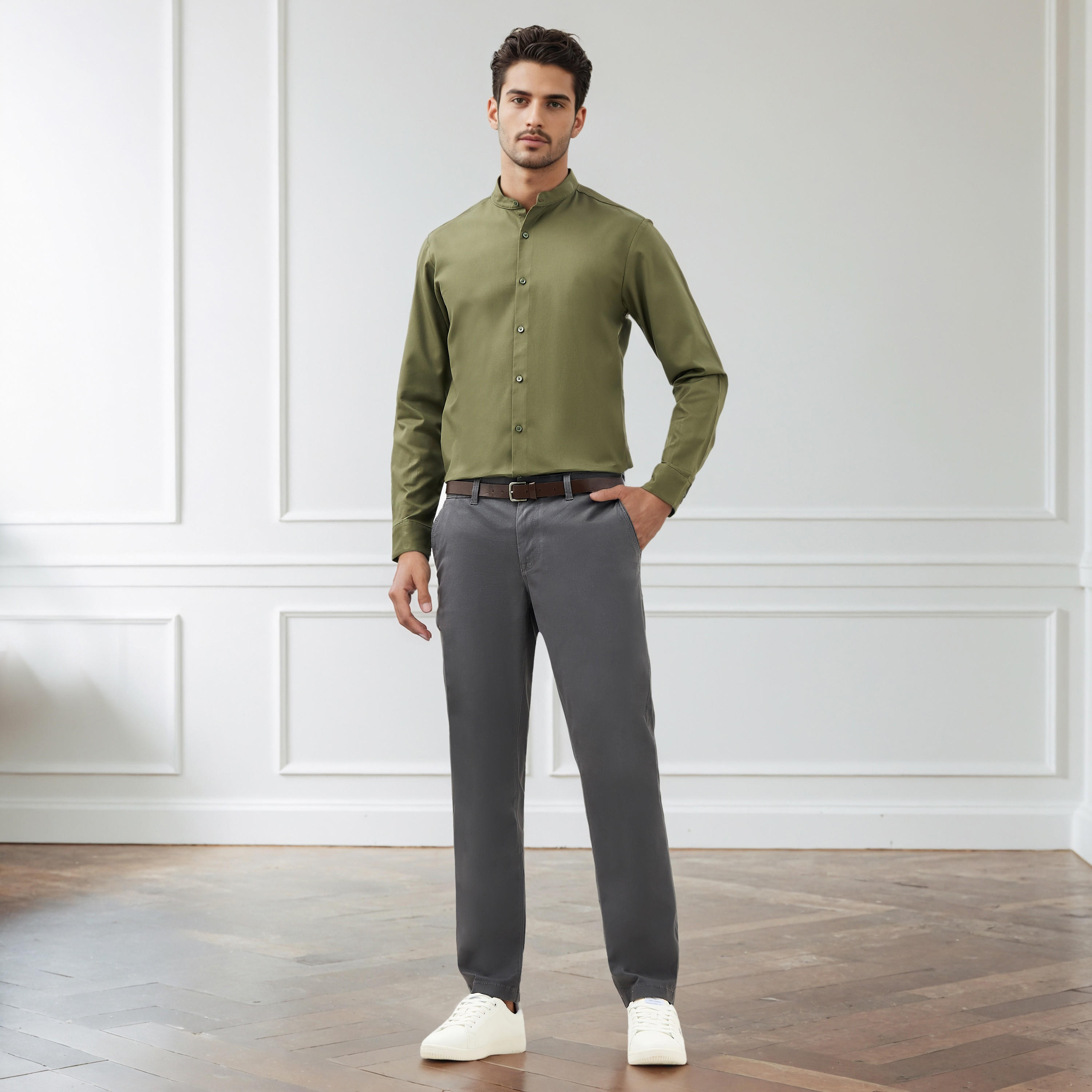Slim Fit Belted Chino Pants with Pockets-men-clothing-bottoms-trousersandchinos-chinos-image-2