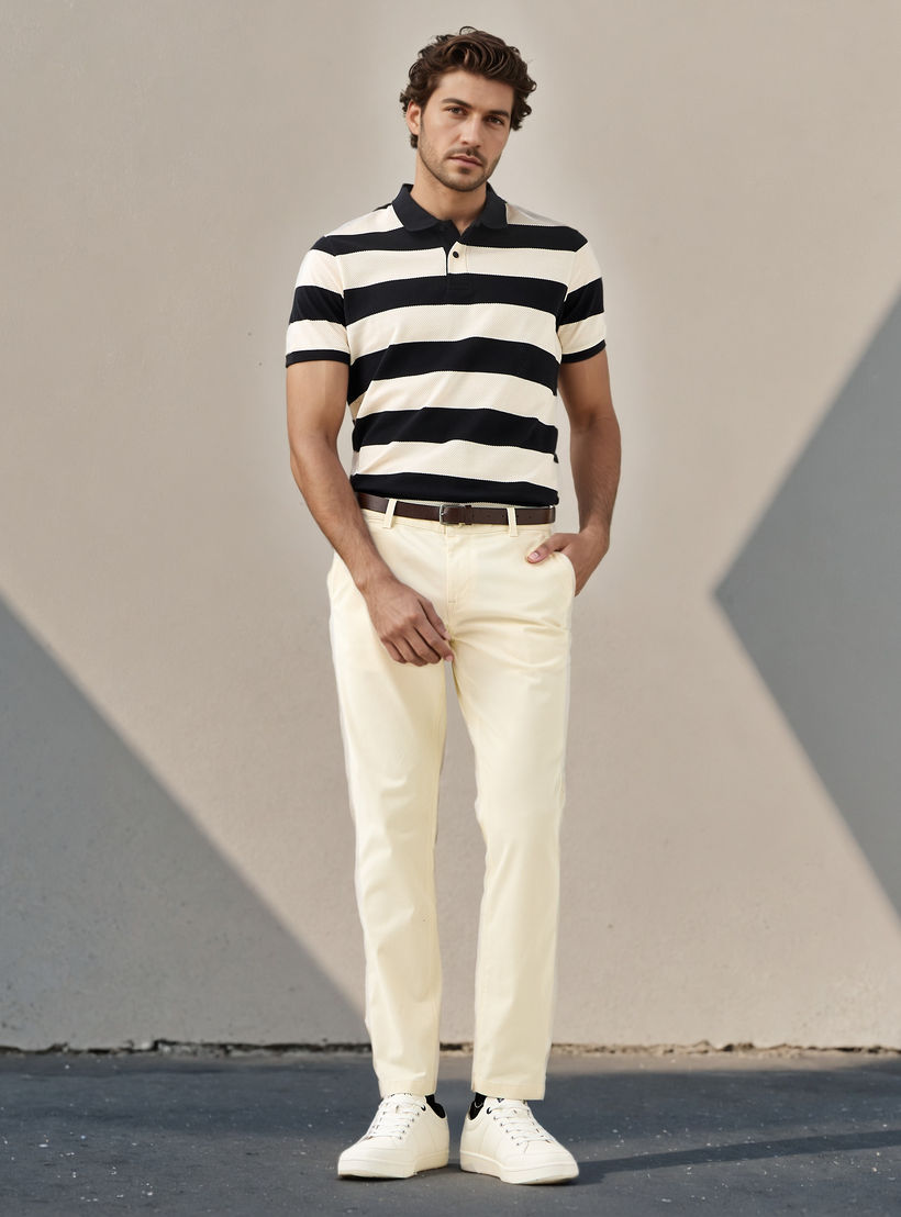 بنطلون تشينو بقصّة سليم وجيوب وحزام-men-clothing-bottoms-trousersandchinos-chinos-image-3