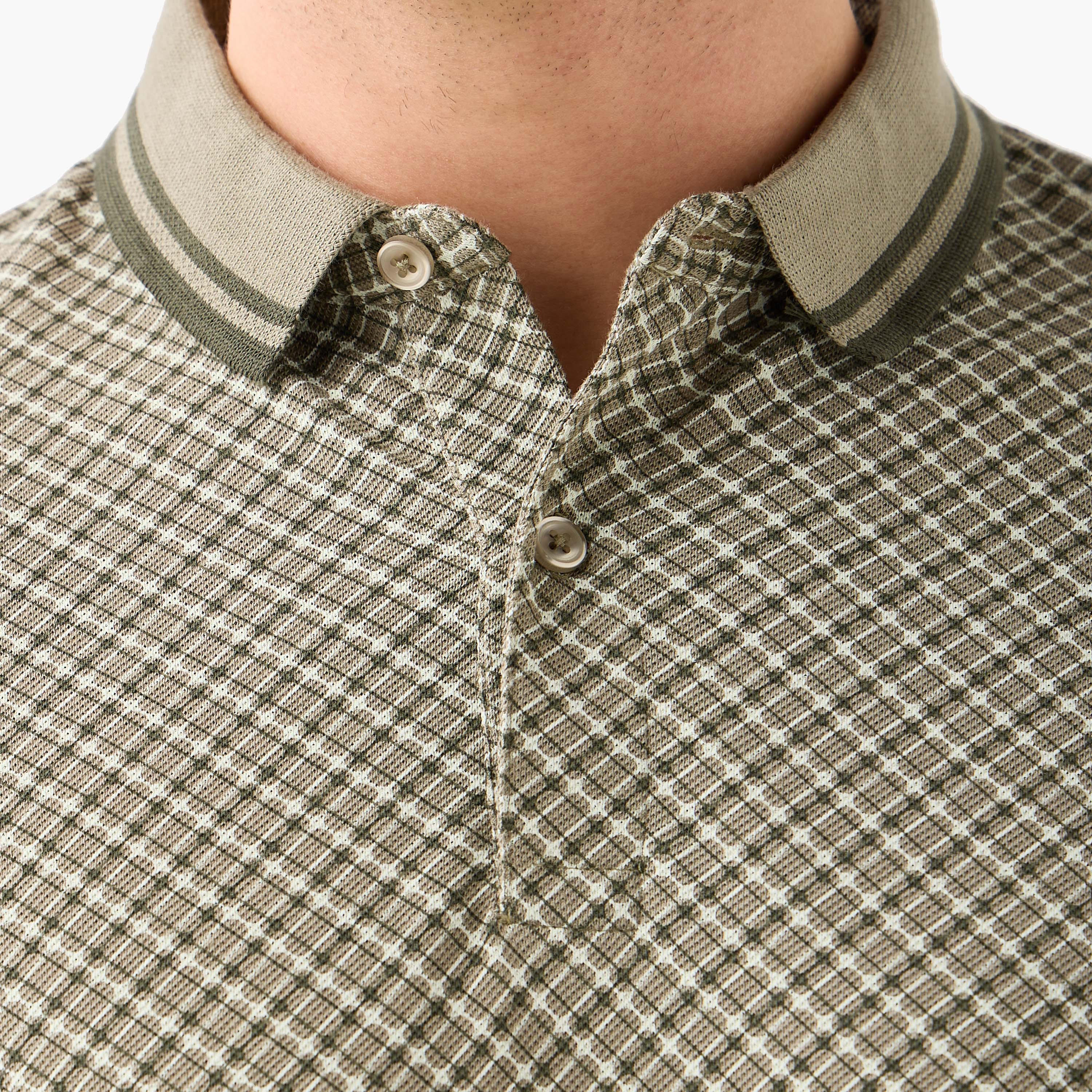 Checked Regular Fit Polo T-shirt-men-clothing-tshirtsandpolos-polos-image-3