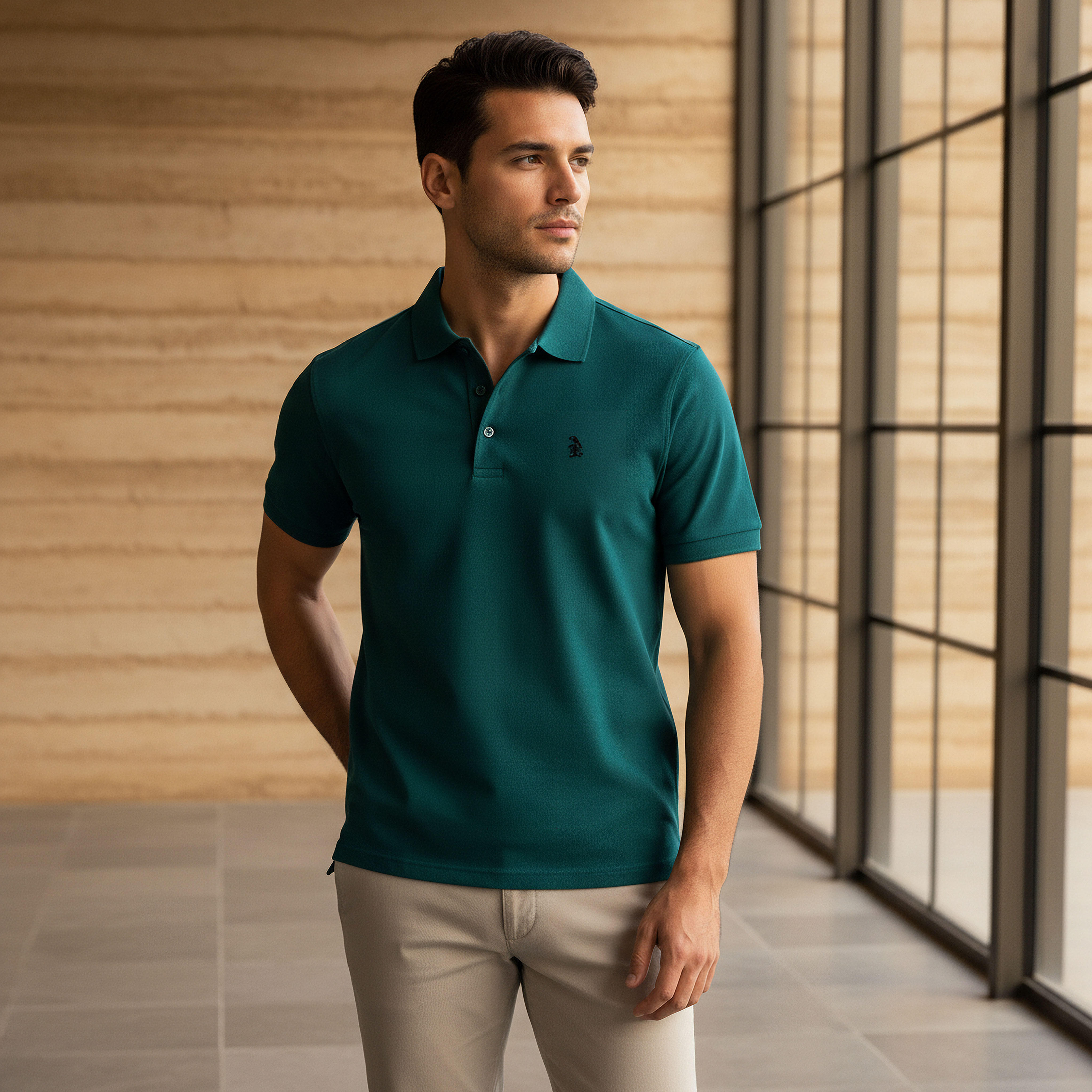 Emperor Men Short Sleeves Polo T-shirt-men-clothing-tshirtsandpolos-polos-image-1
