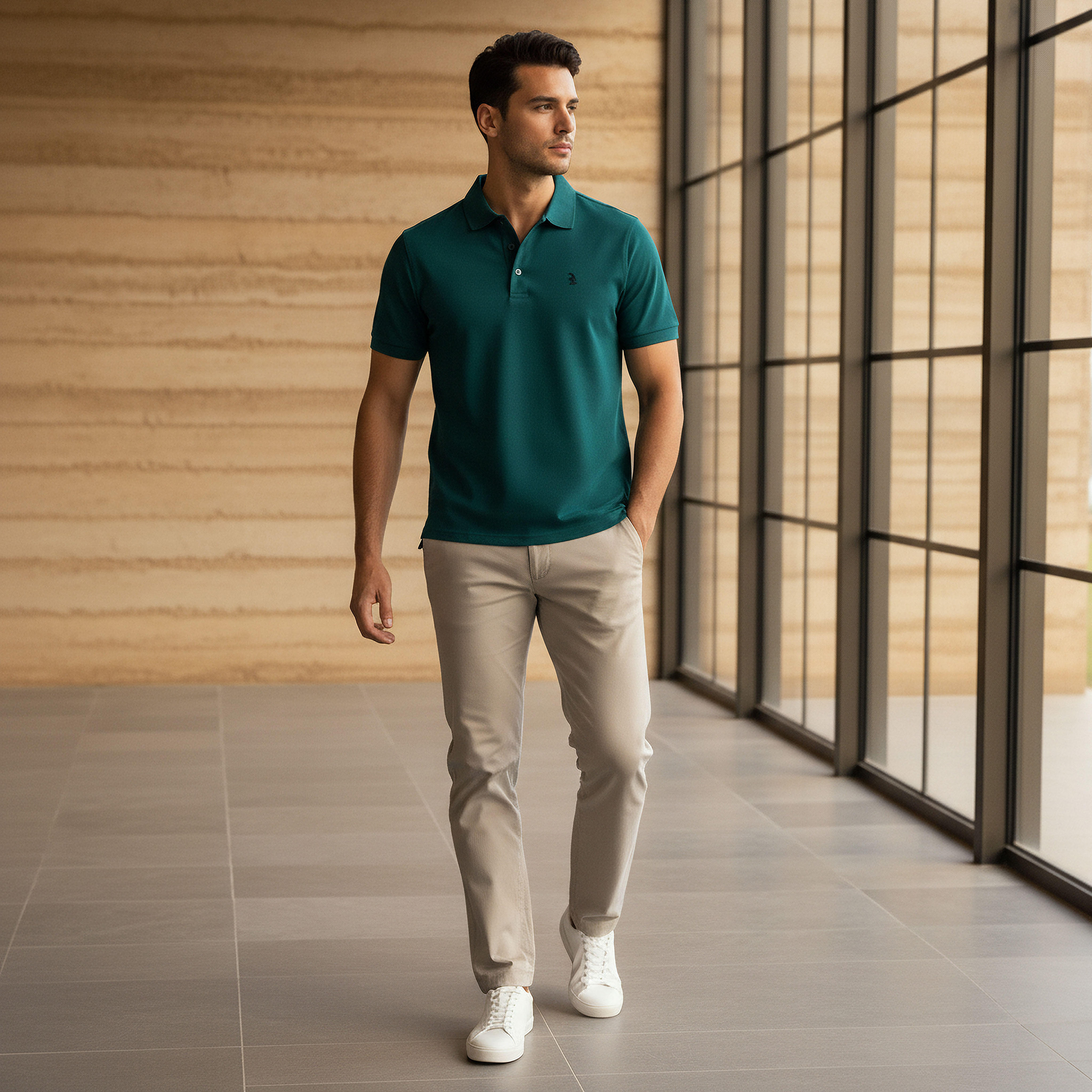Emperor Men Short Sleeves Polo T-shirt-men-clothing-tshirtsandpolos-polos-image-2
