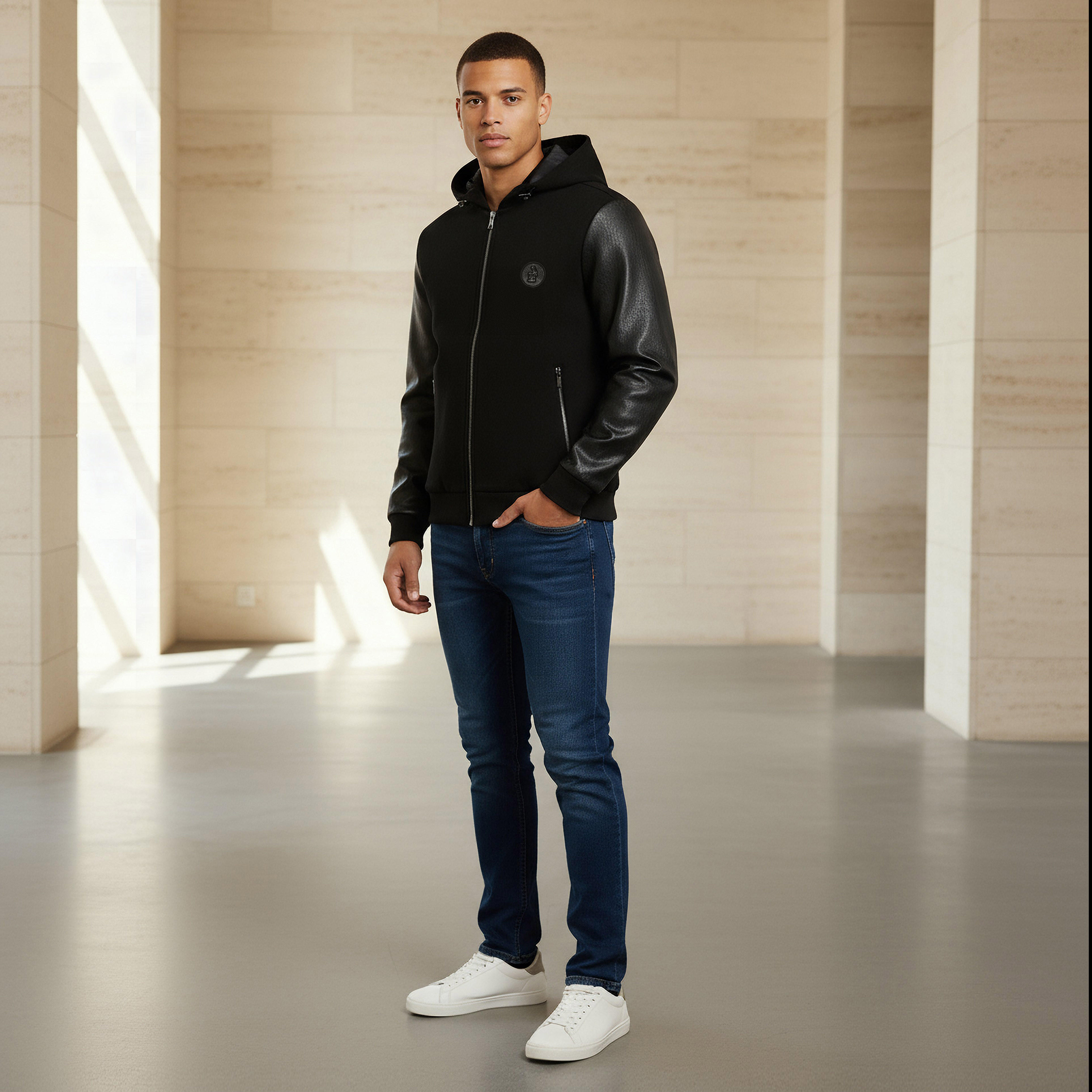 Emperor Men Hooded Biker Jacket-men-clothing-jacketsandblazers-jackets-image-2