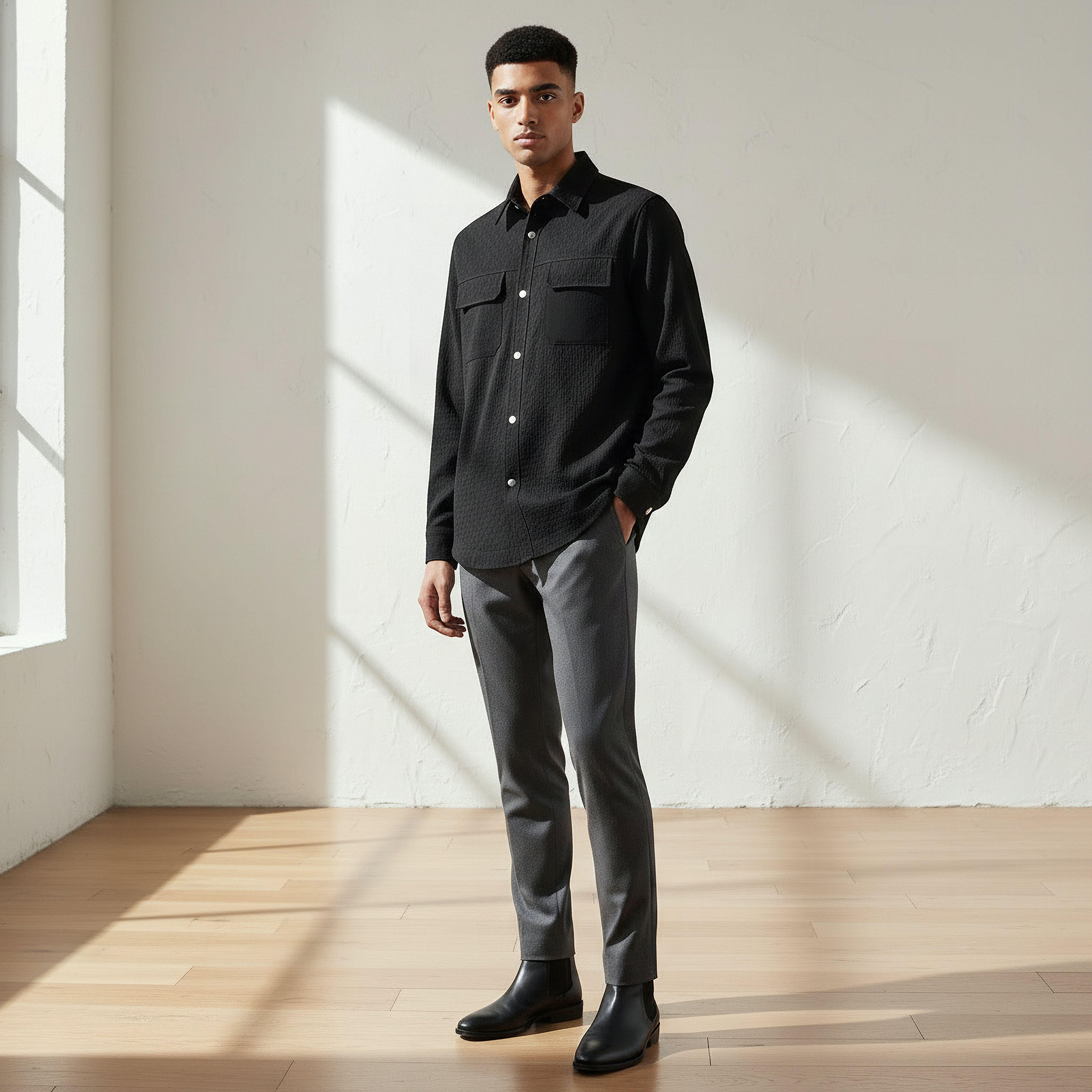 شاكيت بارز الملمس بقصّة عادية للرجال من إمبرور-men-clothing-jacketsandblazers-jackets-image-4