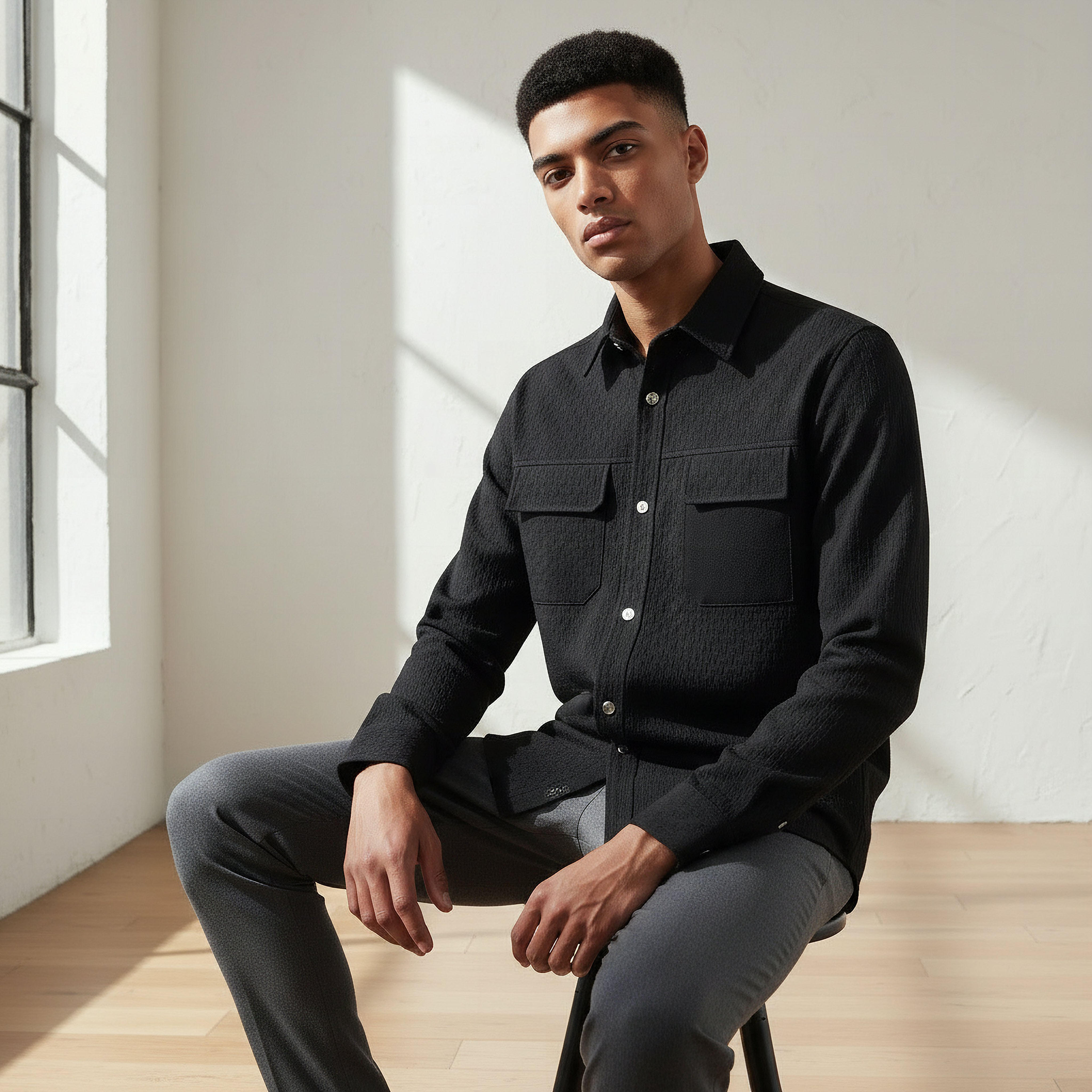 شاكيت بارز الملمس بقصّة عادية للرجال من إمبرور-men-clothing-jacketsandblazers-jackets-image-1