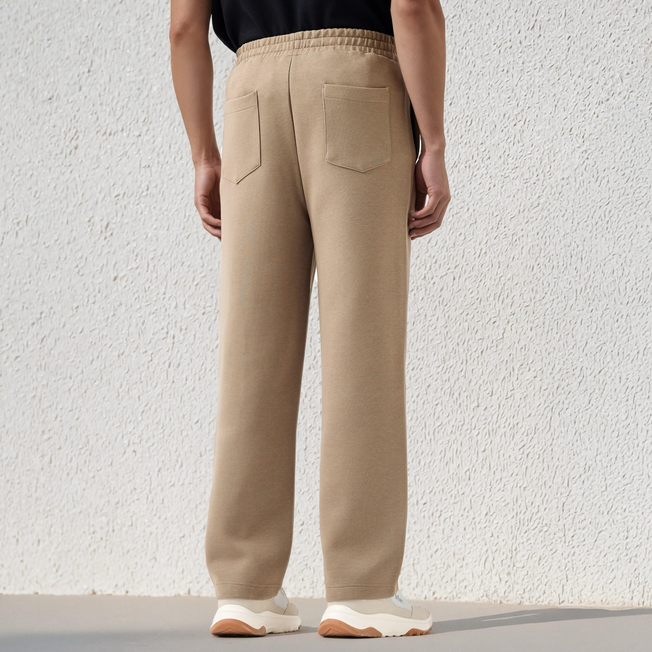 Emperor Men Regular Fit Flexi Waist Joggers with Panelled Detail-men-clothing-bottoms-joggers-image-3