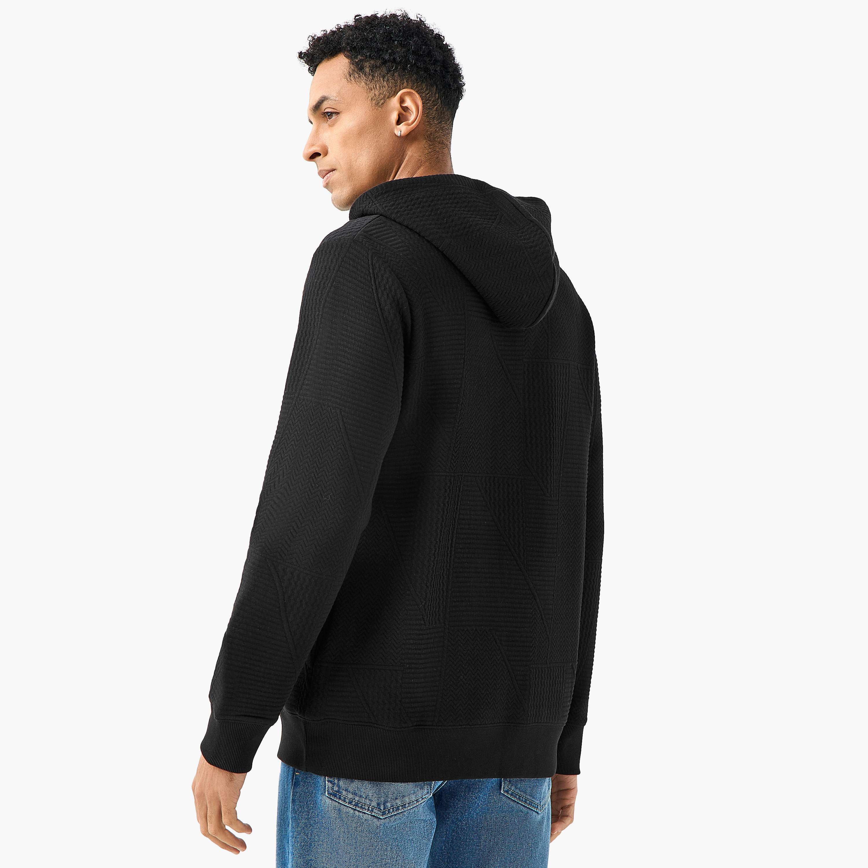 هودي جاكار بارز الملمس بقصة مريحة للرجال من إمبيرور-men-winterwear-hoodiesandsweatshirts-image-4