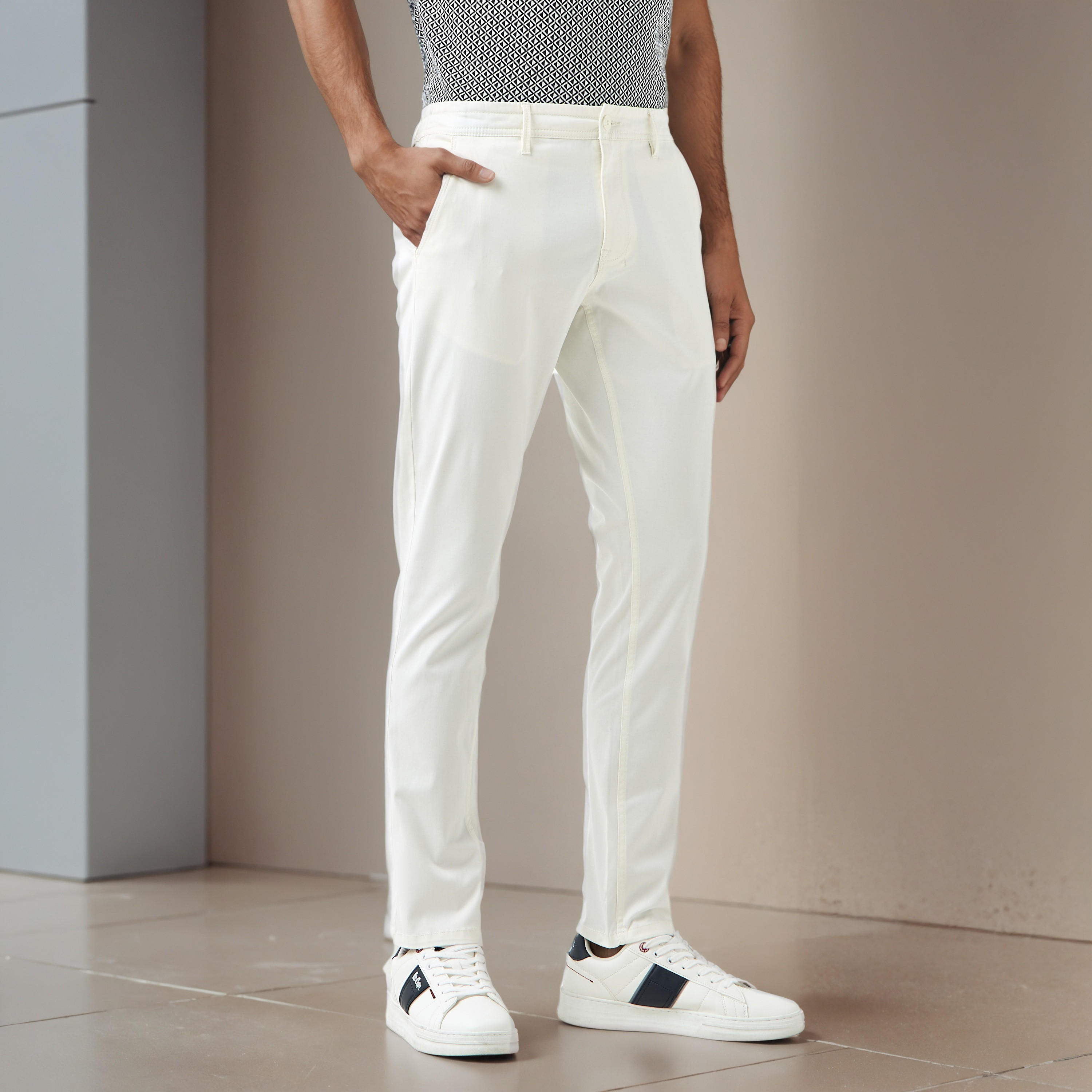 Men Slim Fit Wrinkle Free Flexi Waist Chinos-men-clothing-bottoms-trousersandchinos-chinos-image-1