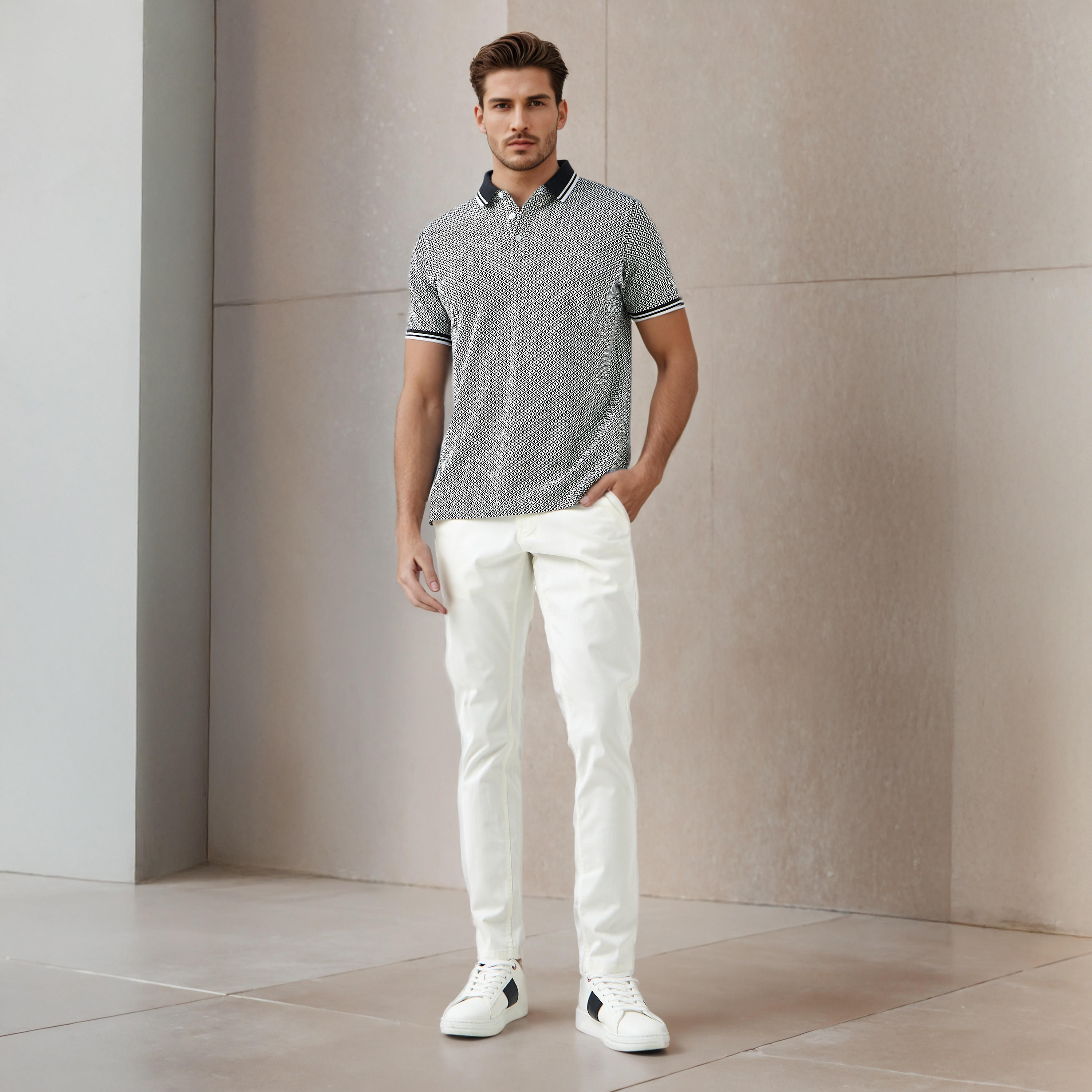 Men Slim Fit Wrinkle Free Flexi Waist Chinos-men-clothing-bottoms-trousersandchinos-chinos-image-2