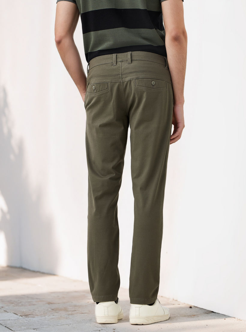 بنطلون تشينو مزيج قطني بقصة عادية وطول كامل للرجال-men-clothing-bottoms-trousersandchinos-chinos-image-3