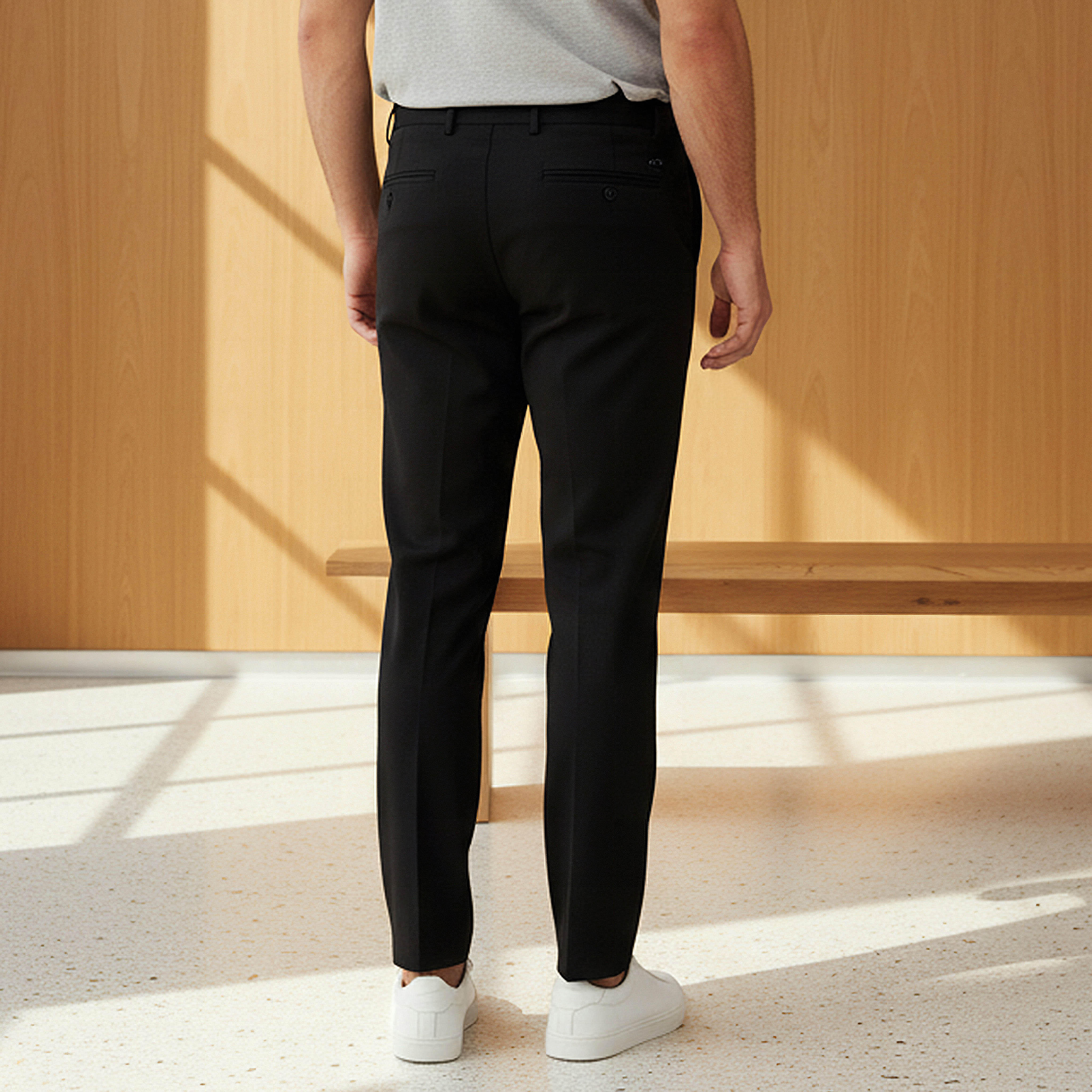 Emperor Men Regular Fit Flexi Waist Trousers-men-clothing-bottoms-trousersandchinos-trousers-image-3