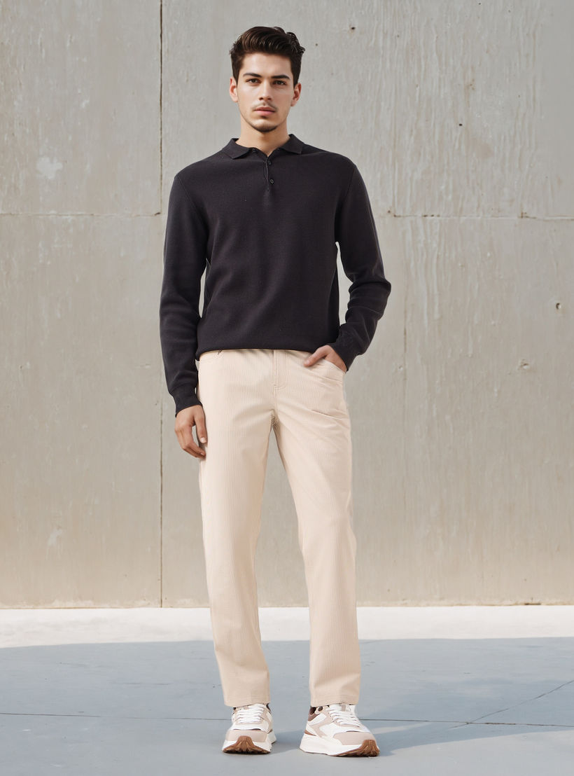 Emperor Men Regular Fit Flexi Waist Trousers-men-clothing-bottoms-trousersandchinos-trousers-image-2