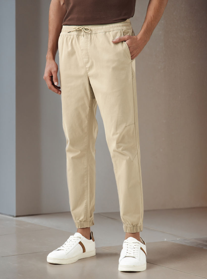 Men Slim Fit Flexi Waist Joggers-men-clothing-bottoms-joggers-image-1