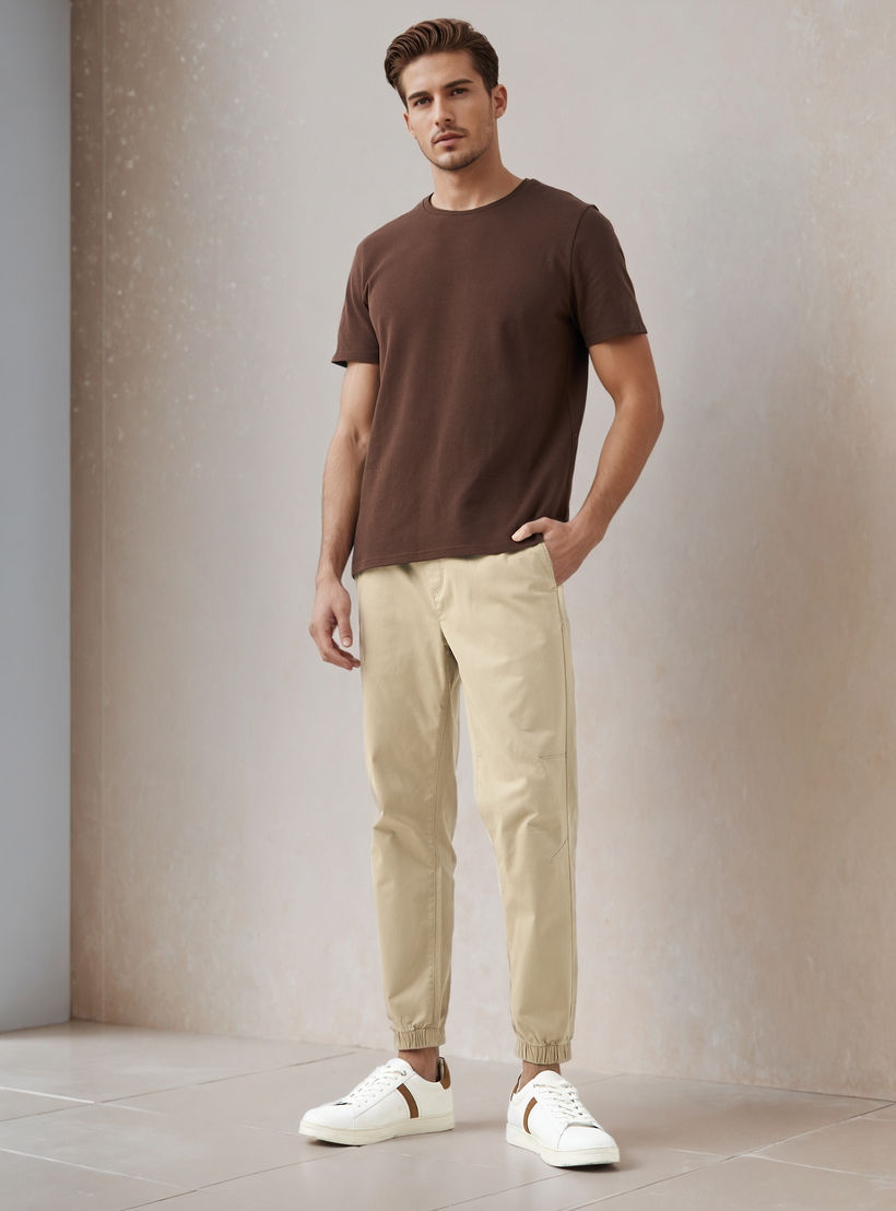 Men Slim Fit Flexi Waist Joggers-men-clothing-bottoms-joggers-image-2