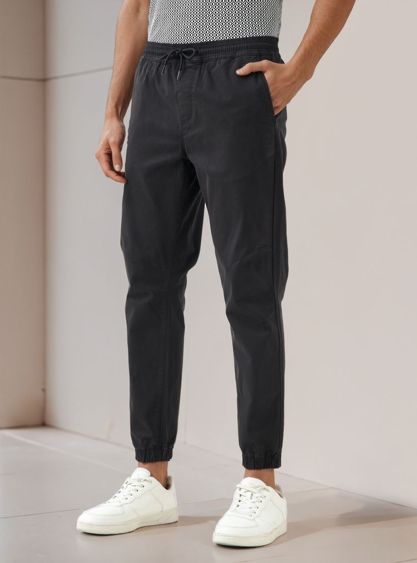 Men Slim Fit Flexi Waist Joggers-men-clothing-bottoms-joggers-image-1