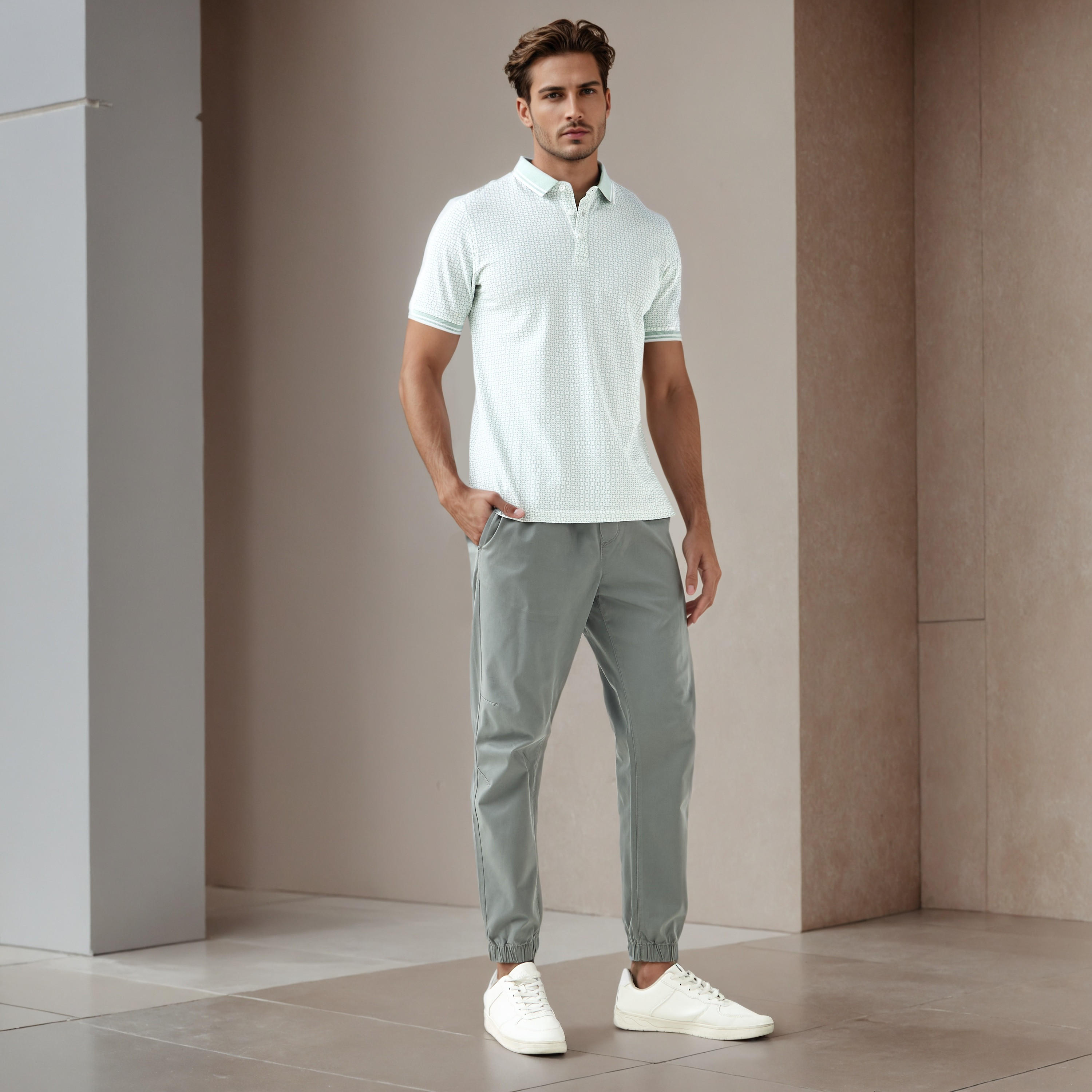 Men Slim Fit Flexi Waist Joggers-men-clothing-bottoms-joggers-image-2