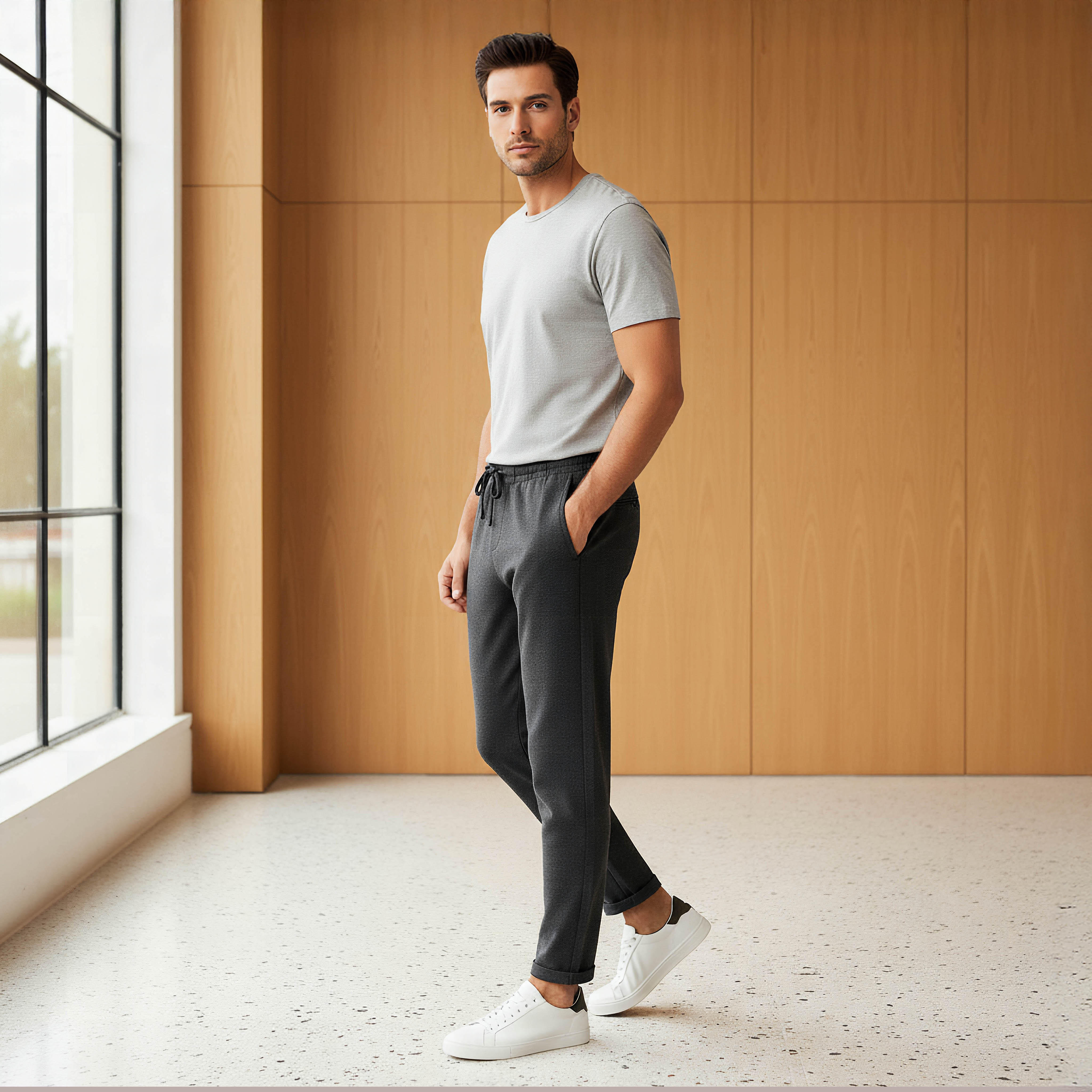 Pique Pull-On Flexi Waist Joggers-men-clothing-bottoms-joggers-image-2