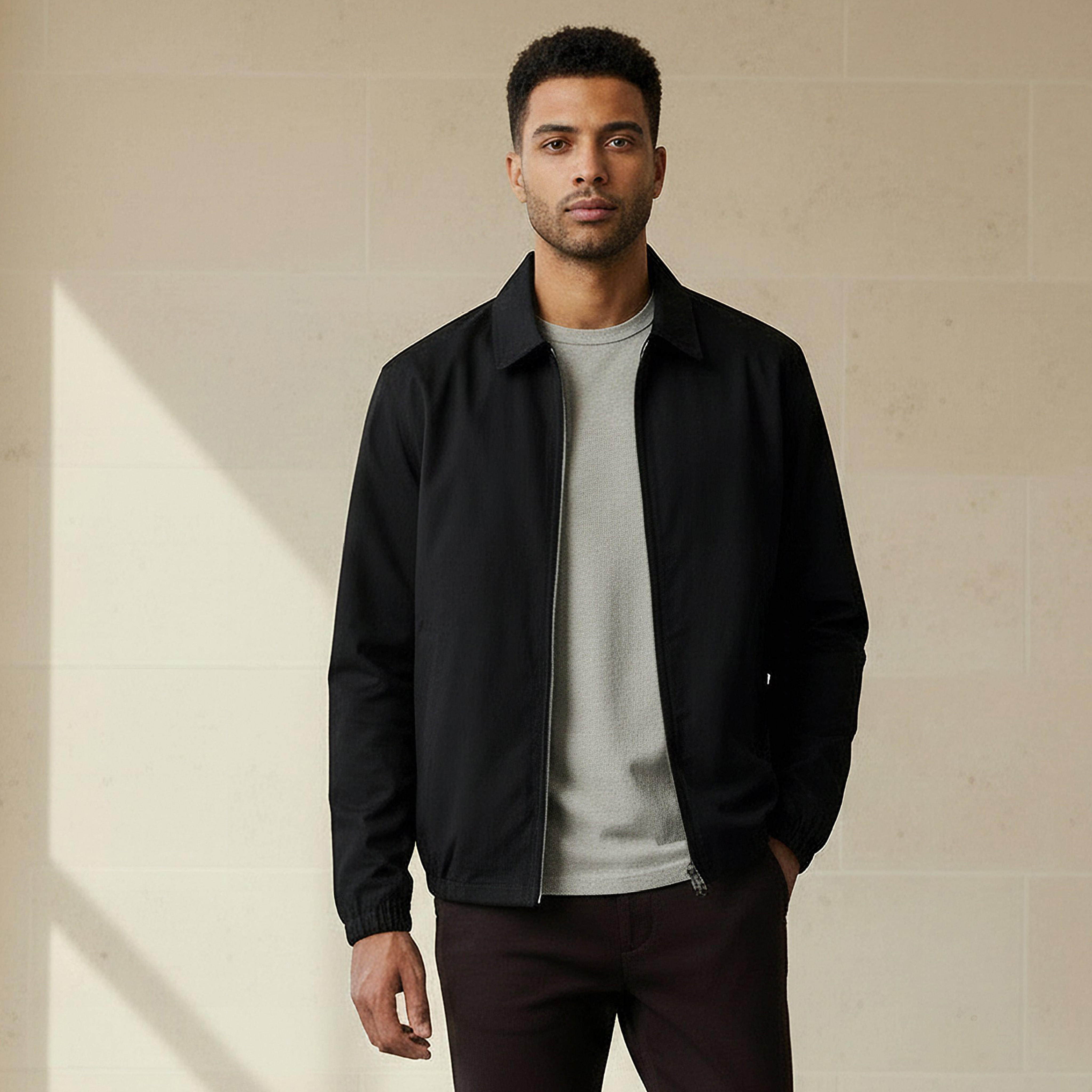 Men Regular Fit Zip Through Jacket-men-clothing-jacketsandblazers-jackets-image-1
