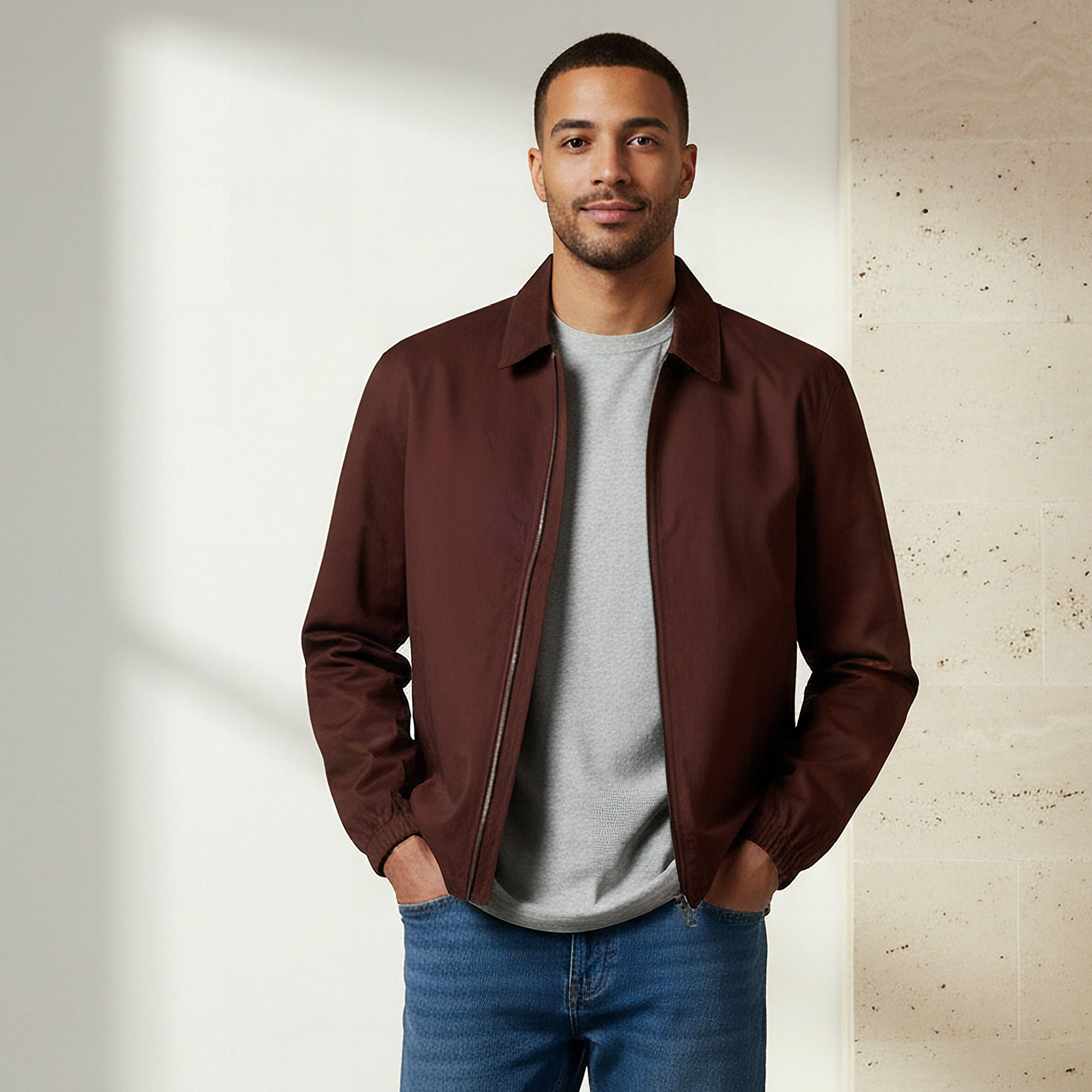 Men Regular Fit Zip Through Jacket-men-clothing-jacketsandblazers-jackets-image-1