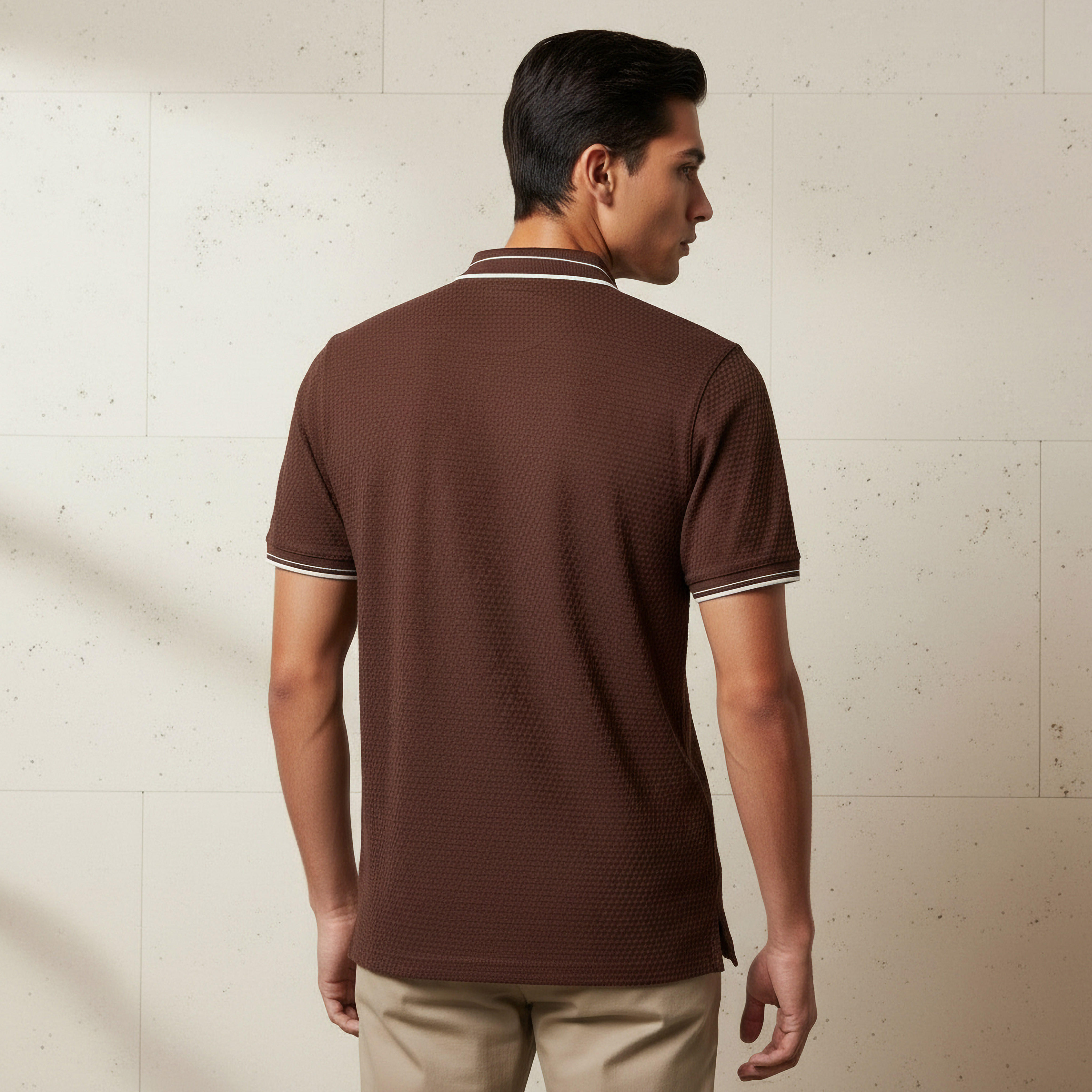 Men Short Sleeves Jacquard Polo T-shirt-men-clothing-tshirtsandpolos-polos-image-3