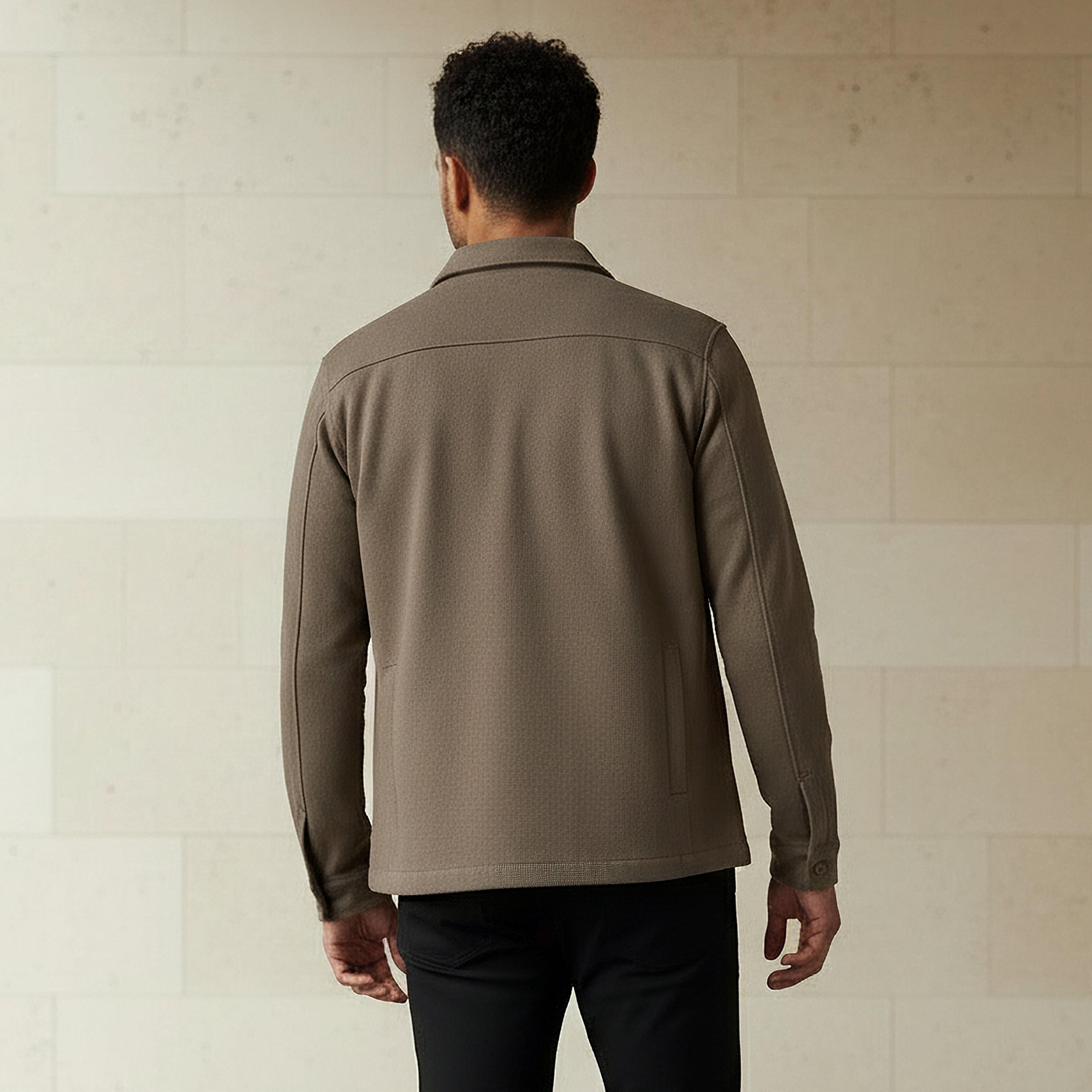 Men Regular Fit Flap Pocket Shacket-men-clothing-jacketsandblazers-jackets-image-3