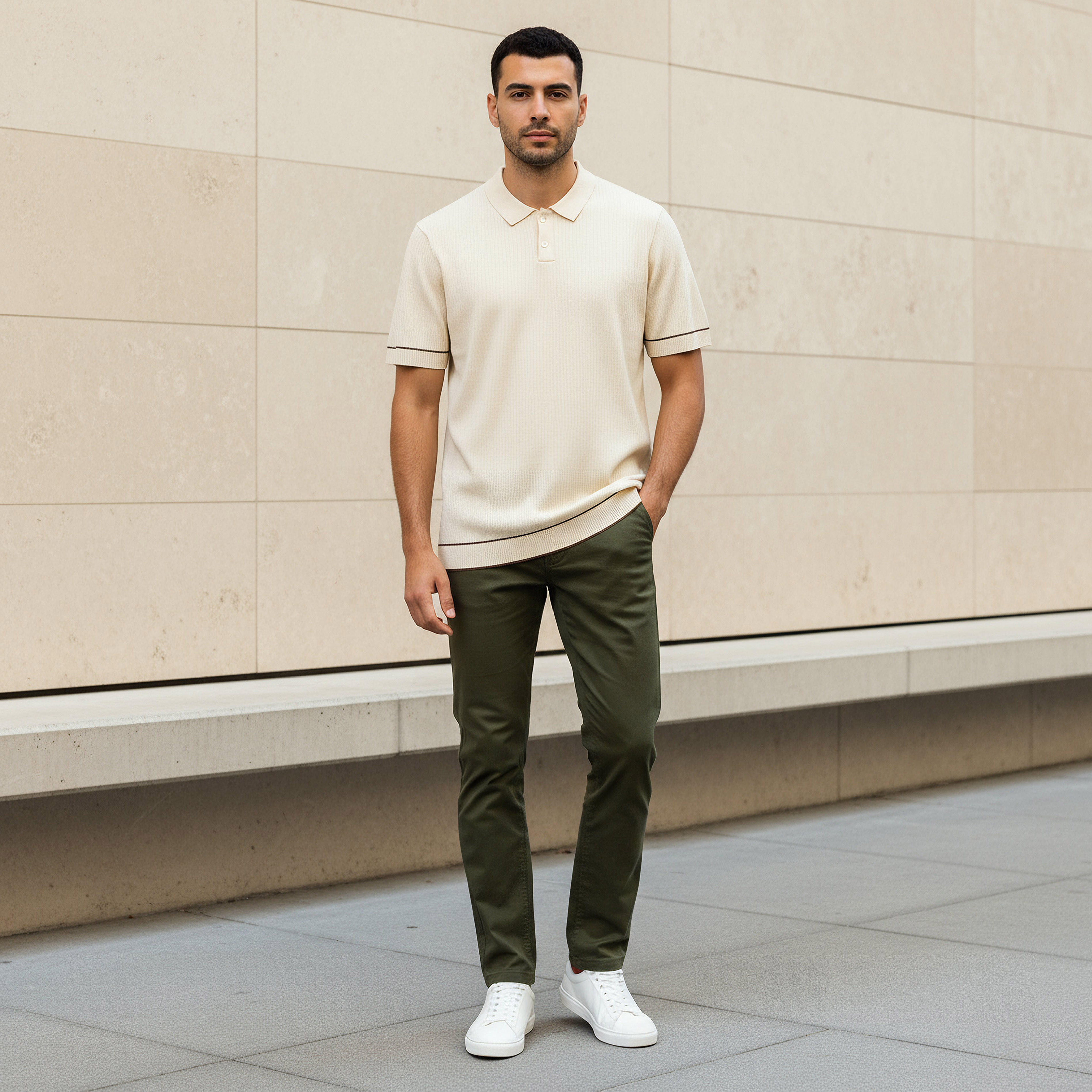 Men Short Sleeves Ribbed Polo T-shirt-men-clothing-tshirtsandpolos-polos-image-2