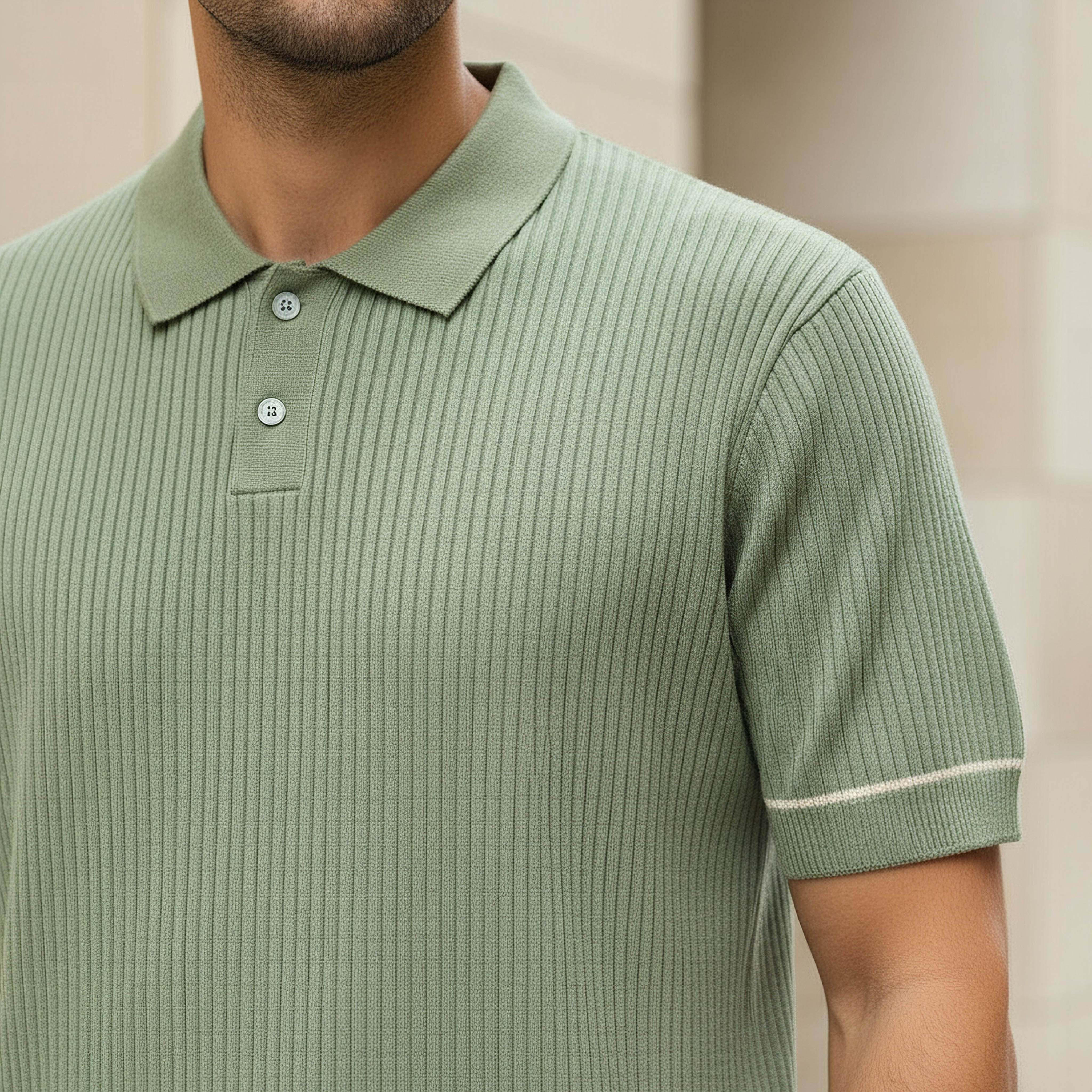 Men Short Sleeves Ribbed Polo T-shirt-men-clothing-tshirtsandpolos-polos-image-4