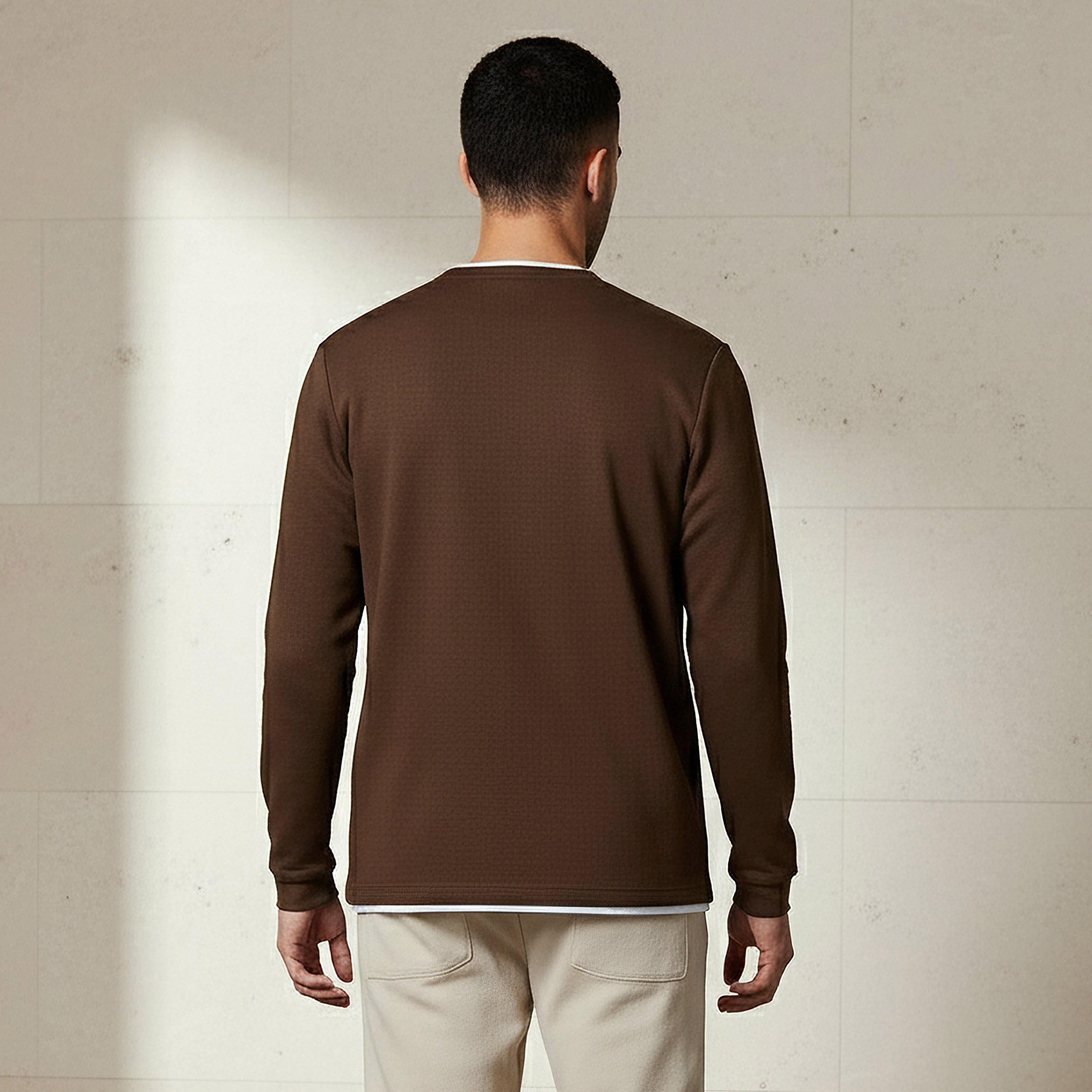 Men Slim Fit Textured Sweatshirt-PROMO_SP_SA_2FOR99_110625-image-3