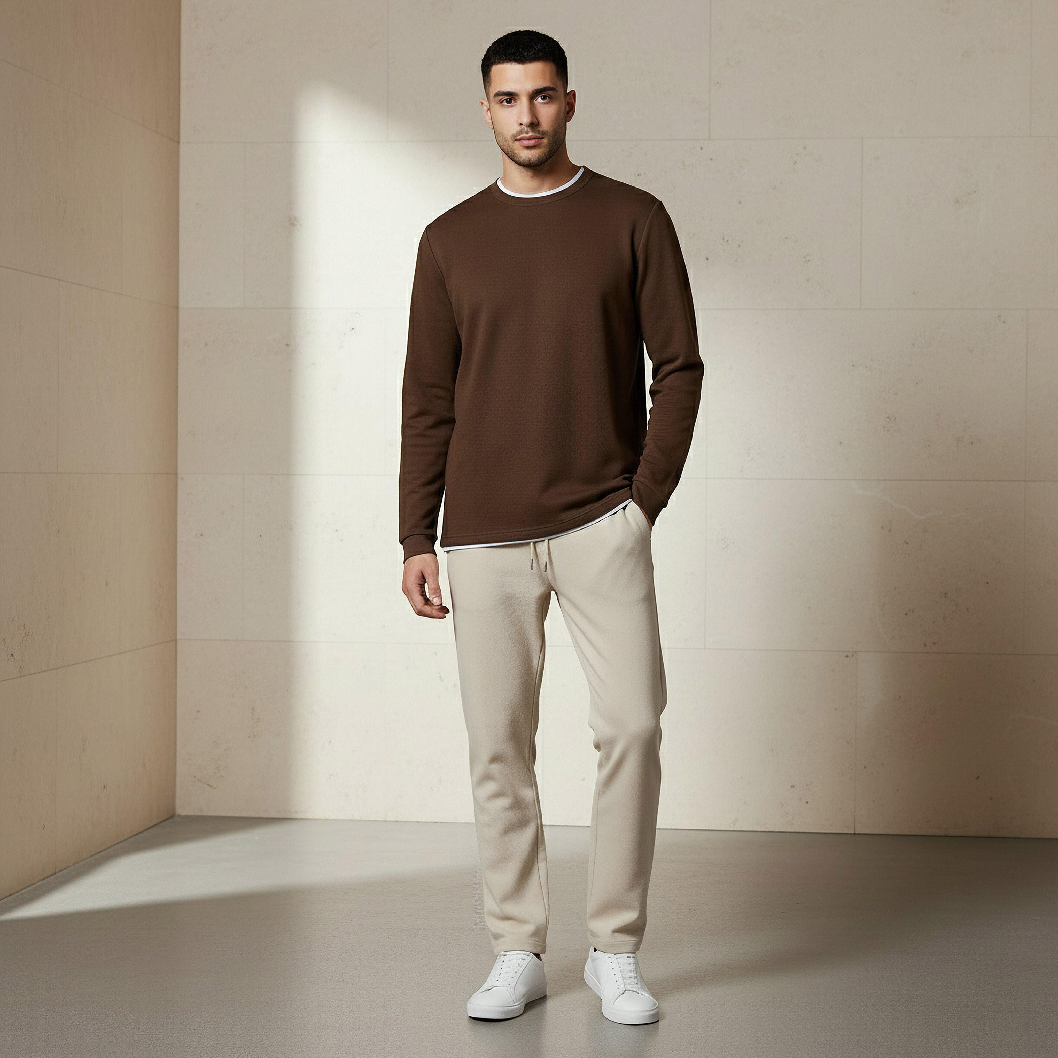 Men Slim Fit Textured Sweatshirt-PROMO_SP_SA_2FOR99_110625-image-5