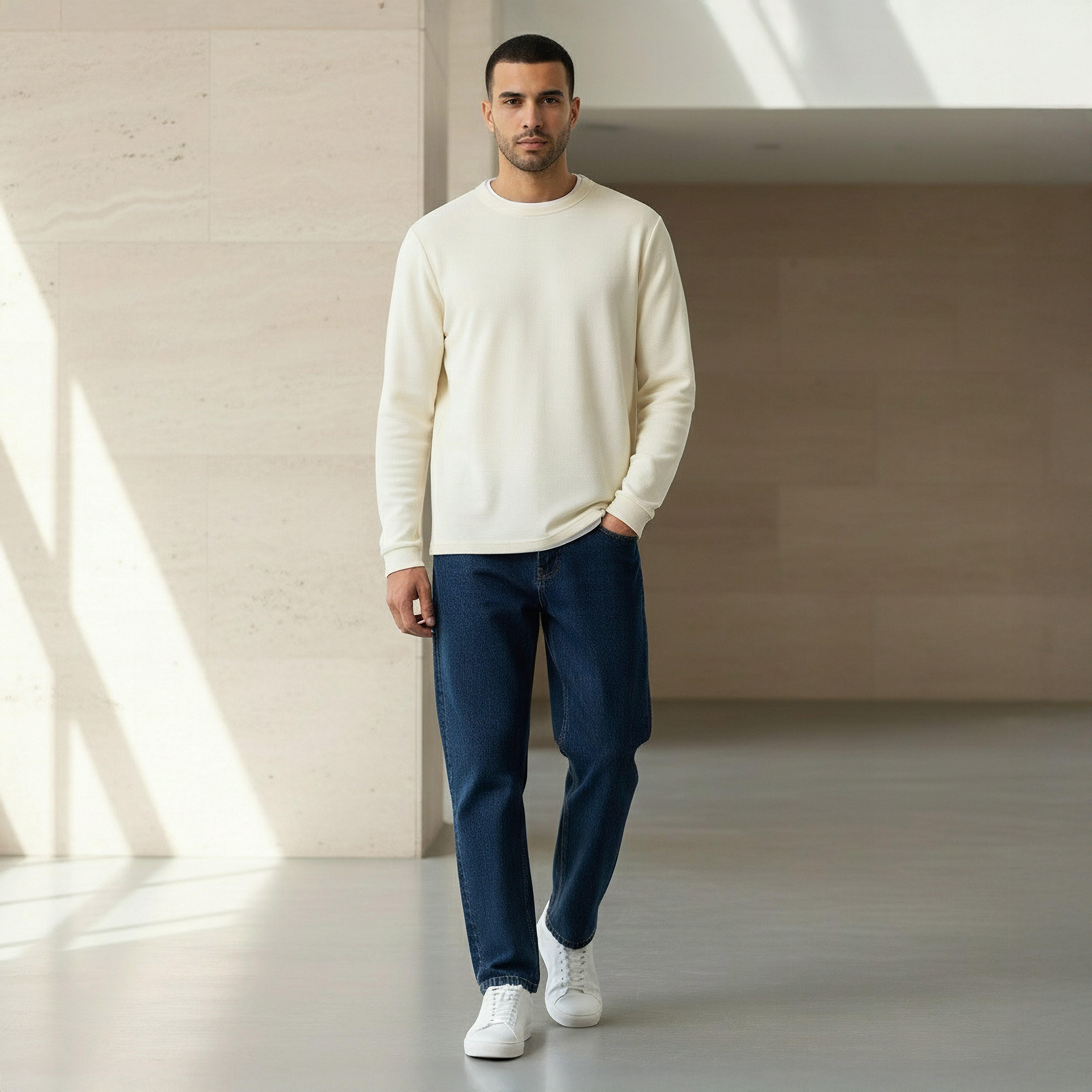 Men Slim Fit Textured Sweatshirt-PROMO_SP_SA_2FOR99_110625-image-2