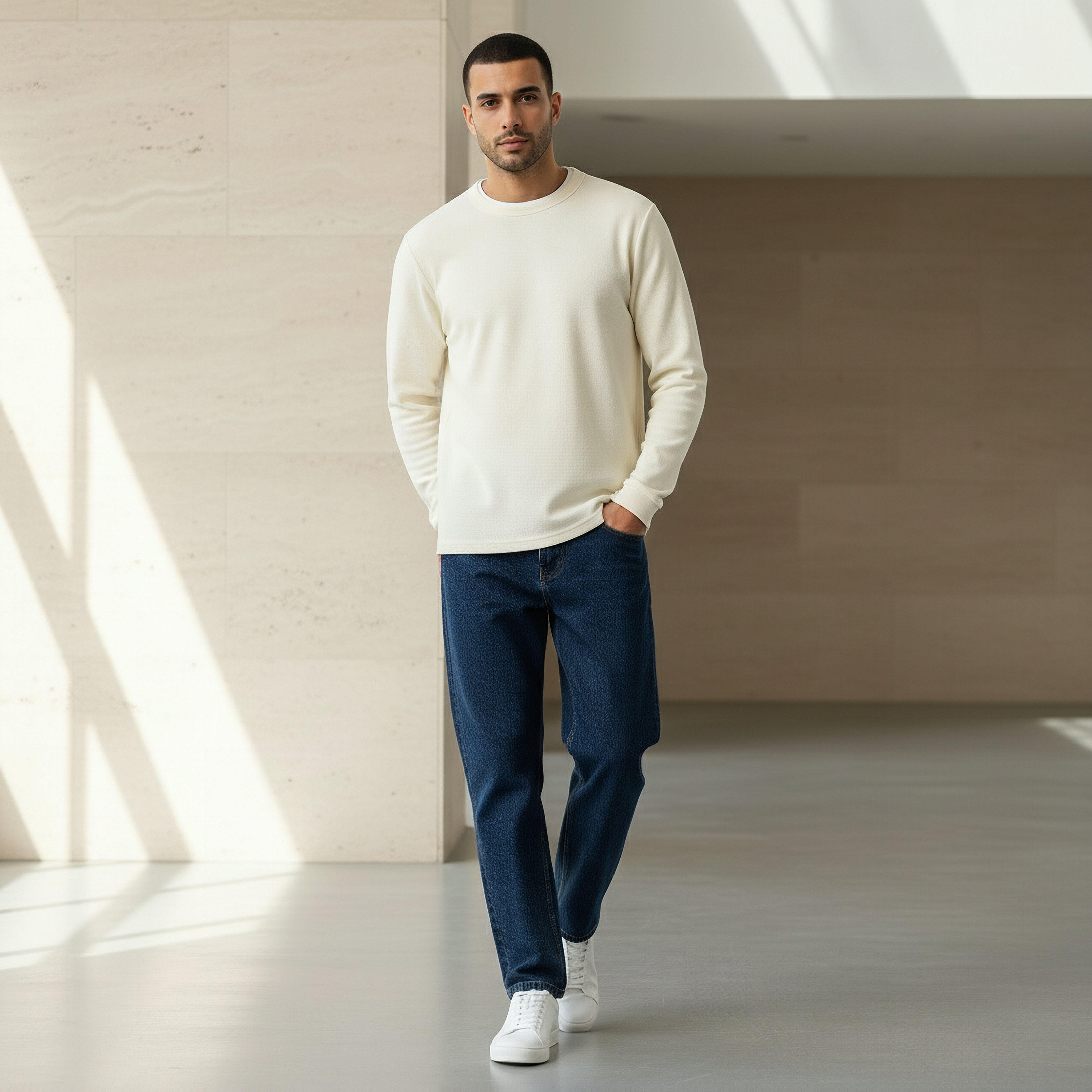 Men Slim Fit Textured Sweatshirt-PROMO_SP_SA_2FOR99_110625-image-5
