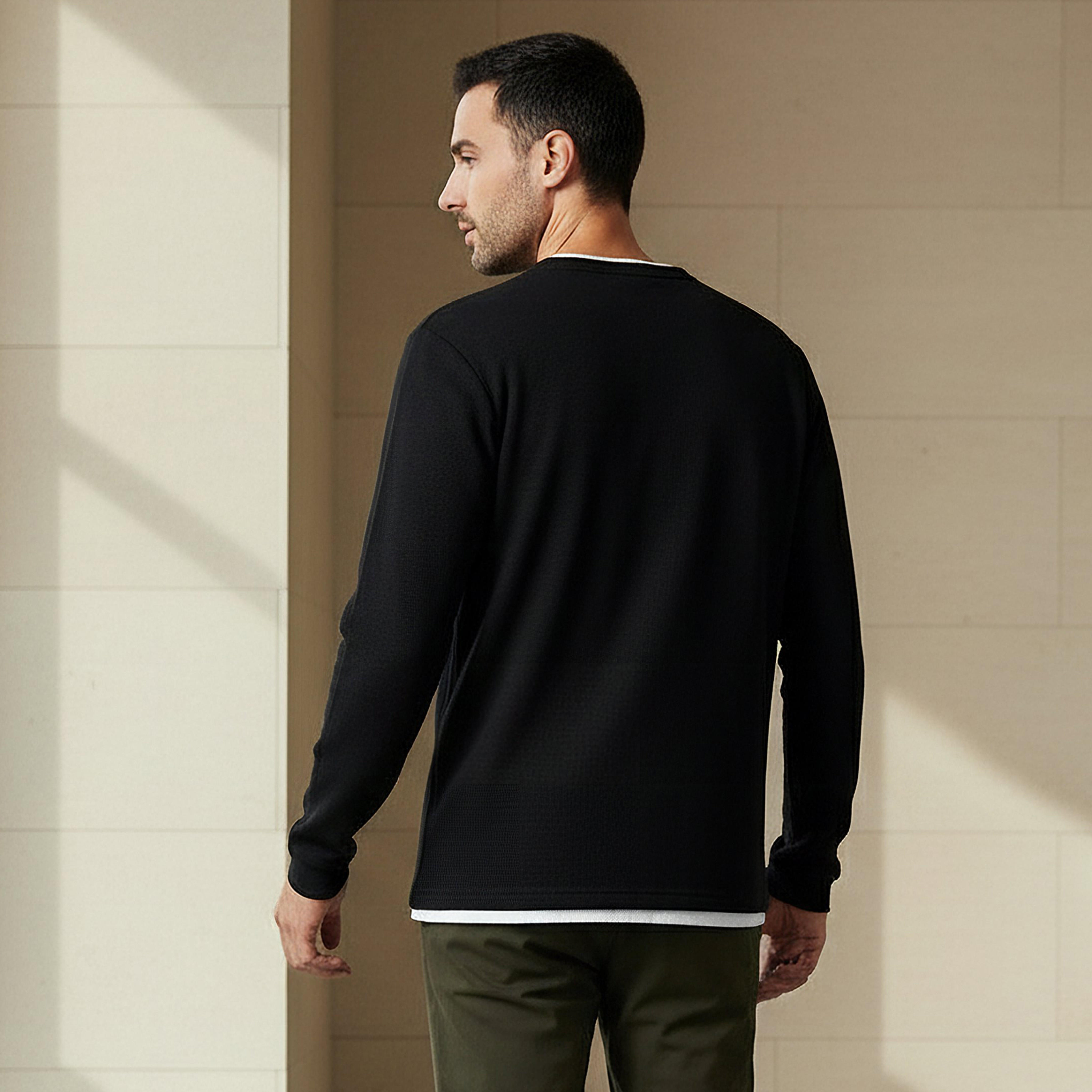 سويت شيرت رجالي بارز الملمس بقصة سليم-men-winterwear-hoodiesandsweatshirts-image-3