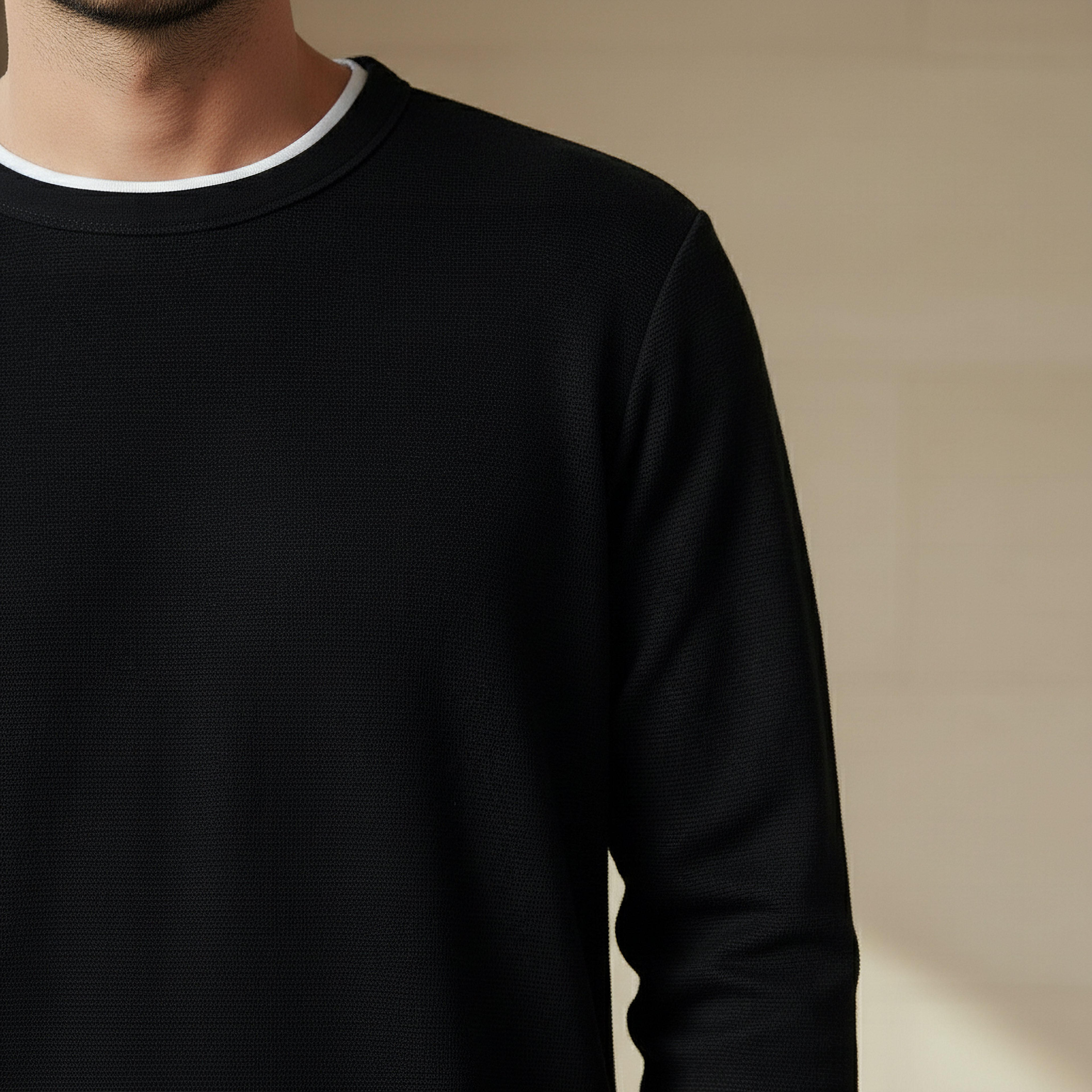 سويت شيرت رجالي بارز الملمس بقصة سليم-men-winterwear-hoodiesandsweatshirts-image-2